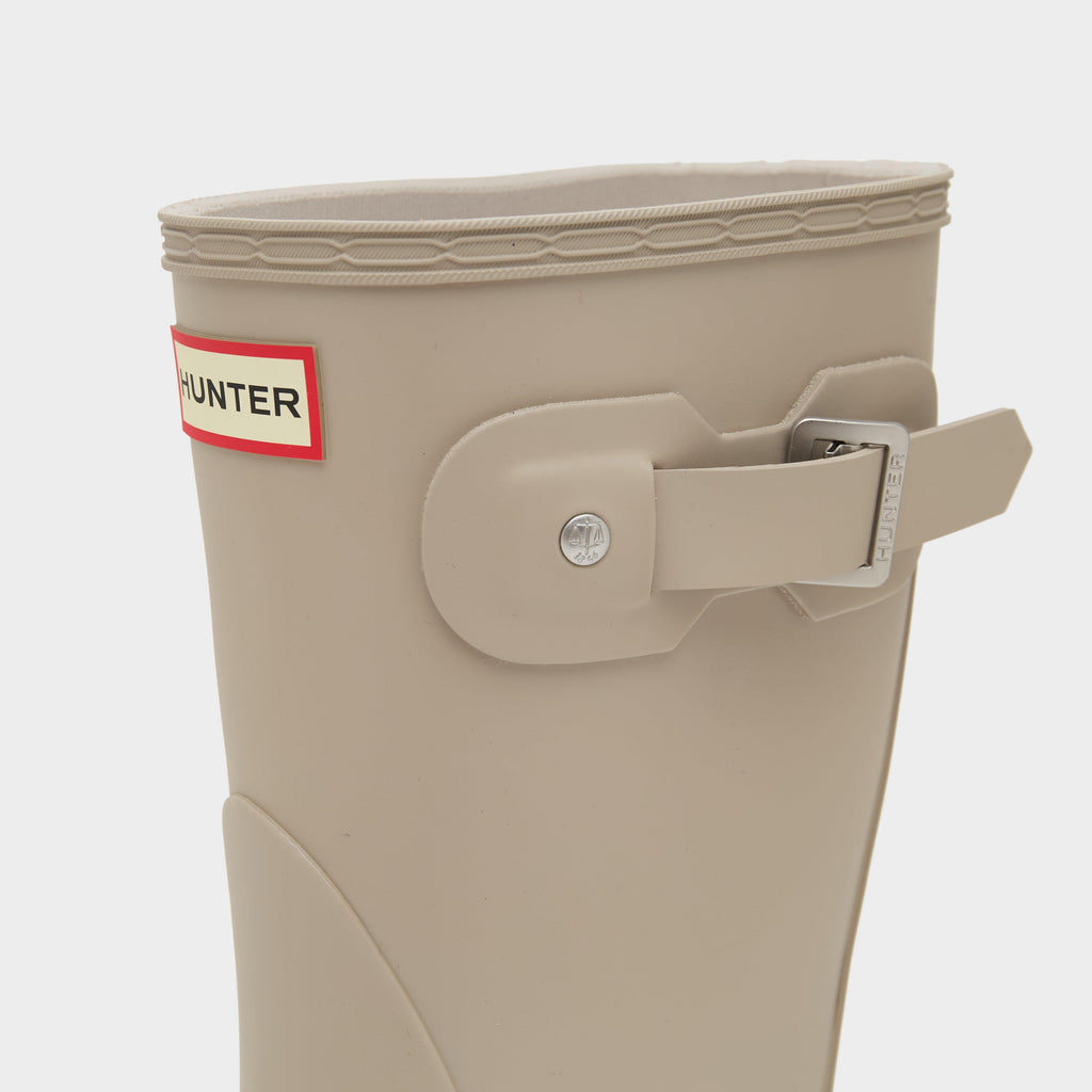 Womens Original Short Gloss Wellington Boots Skimming Stone