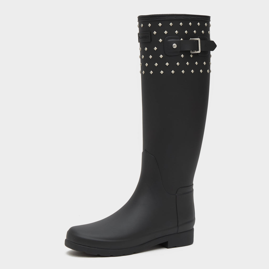 Women’s Refined Tall Studded Cuff Wellington Boots