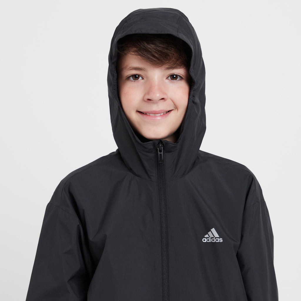 Kids’ Utility 3 Stripes Hooded Jacket