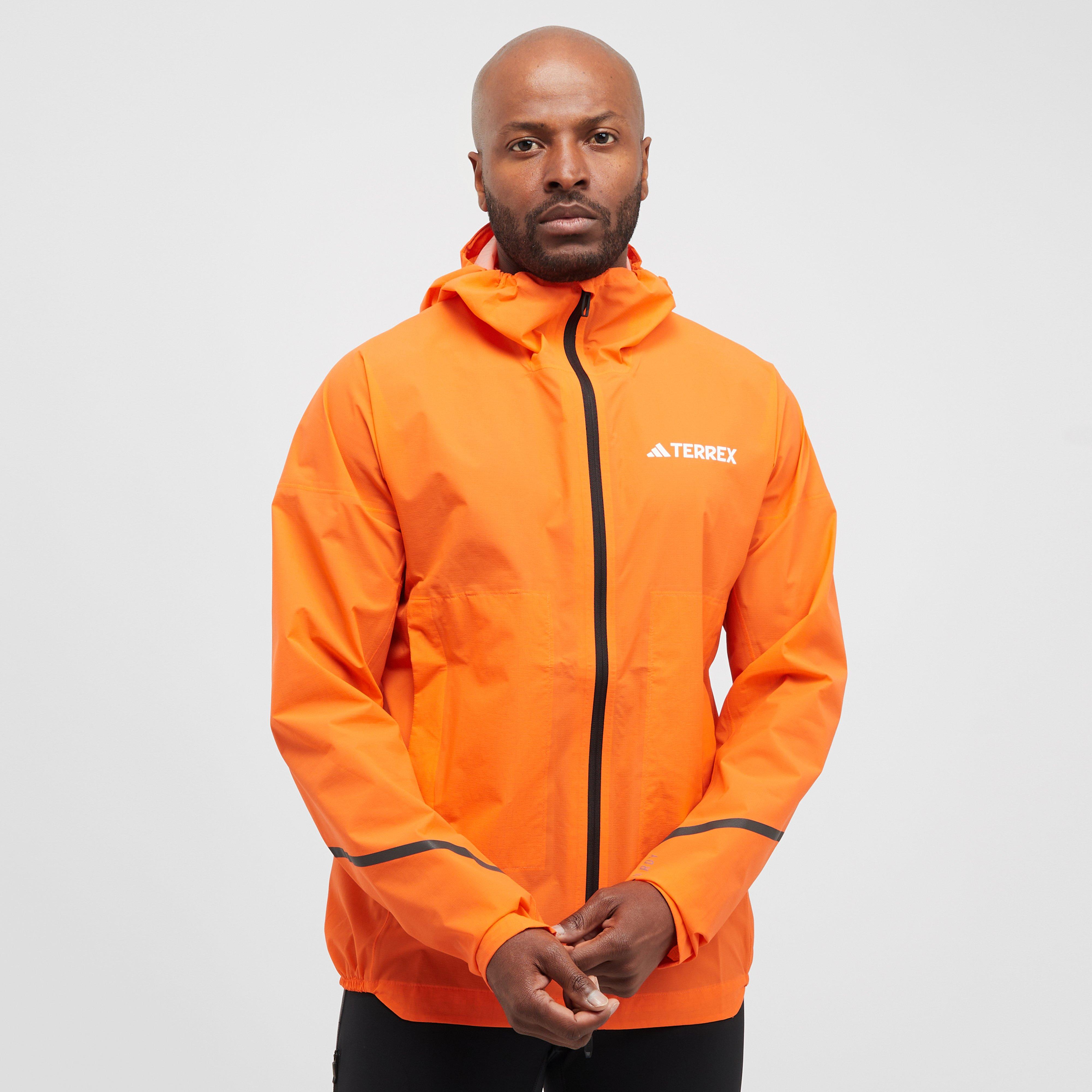 Orange adidas Terrex Men's Xperior 2.5 Light Rain-RDY Jacket – Blacks