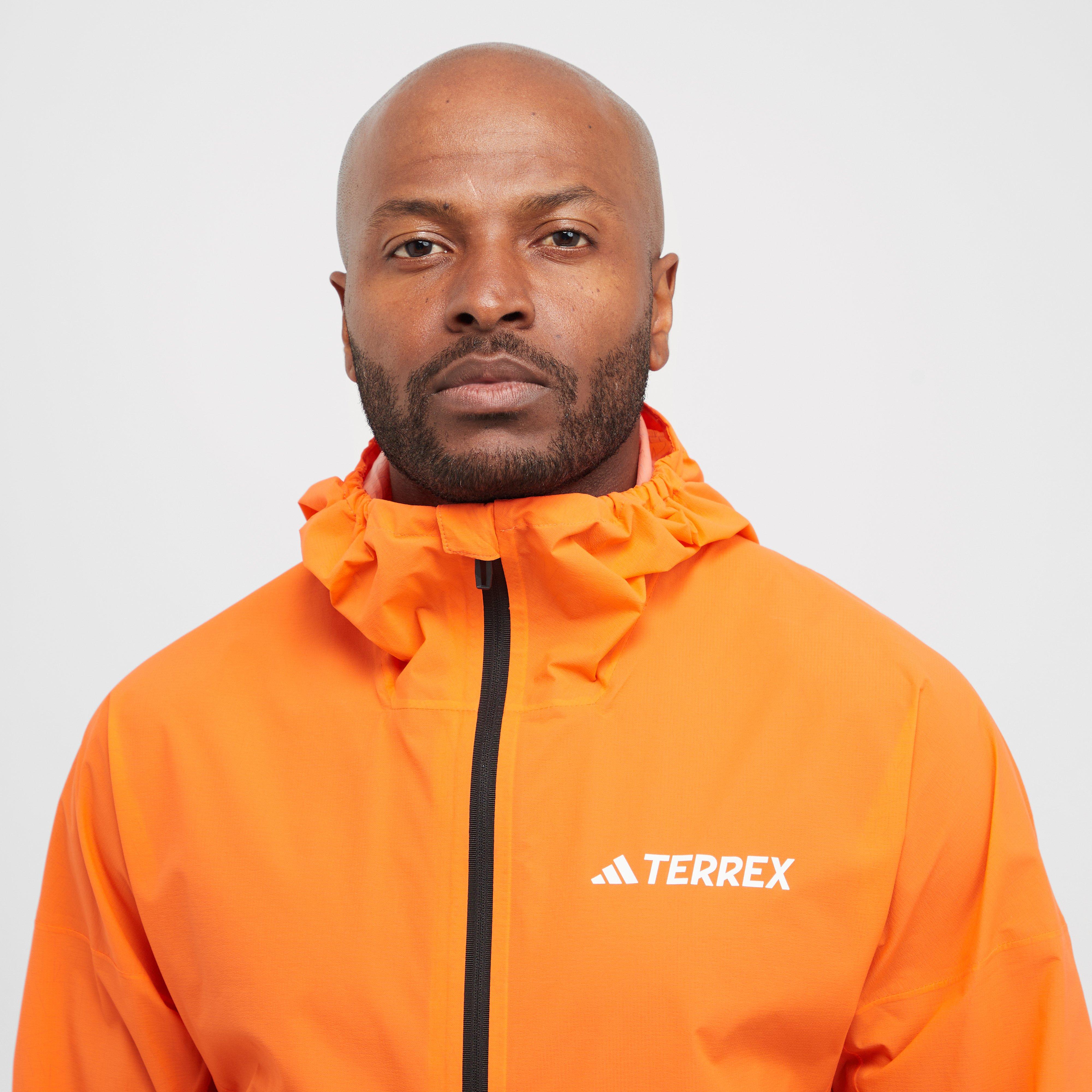 Orange adidas Terrex Men's Xperior 2.5 Light Rain-RDY Jacket – Blacks