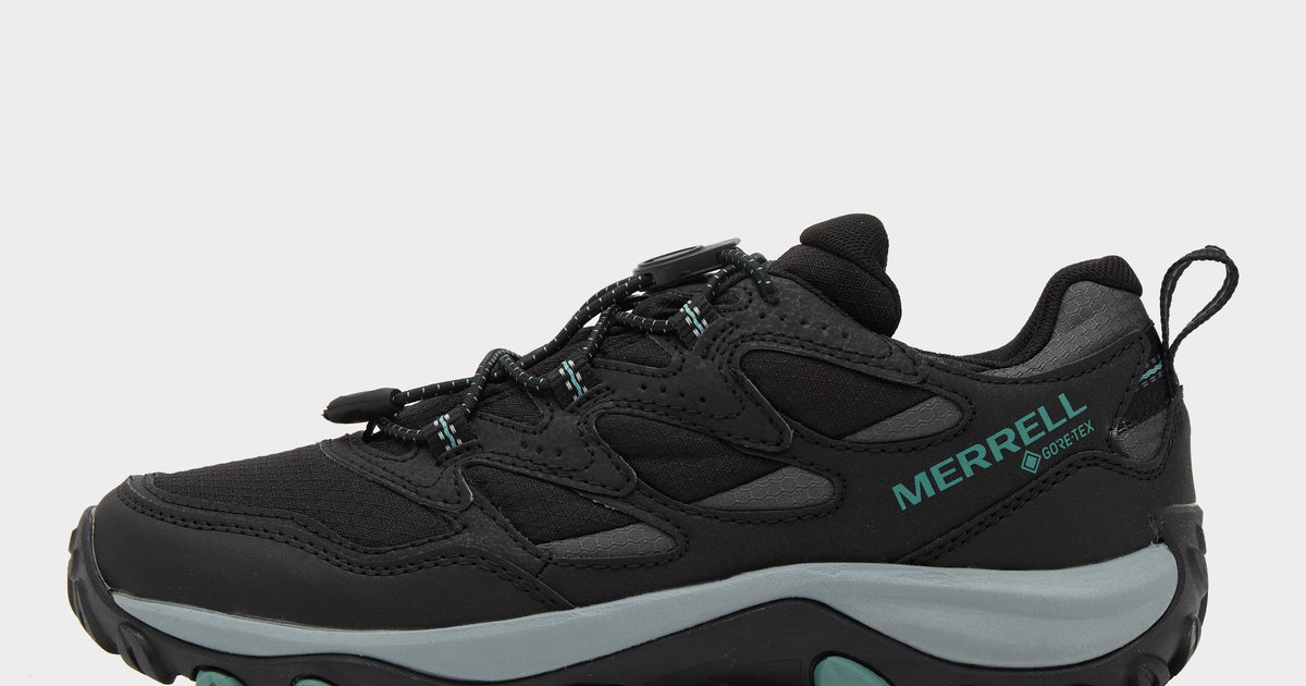Black Merrell Women's West Rim Sport GORE-TEX Low Walking Shoes – Blacks