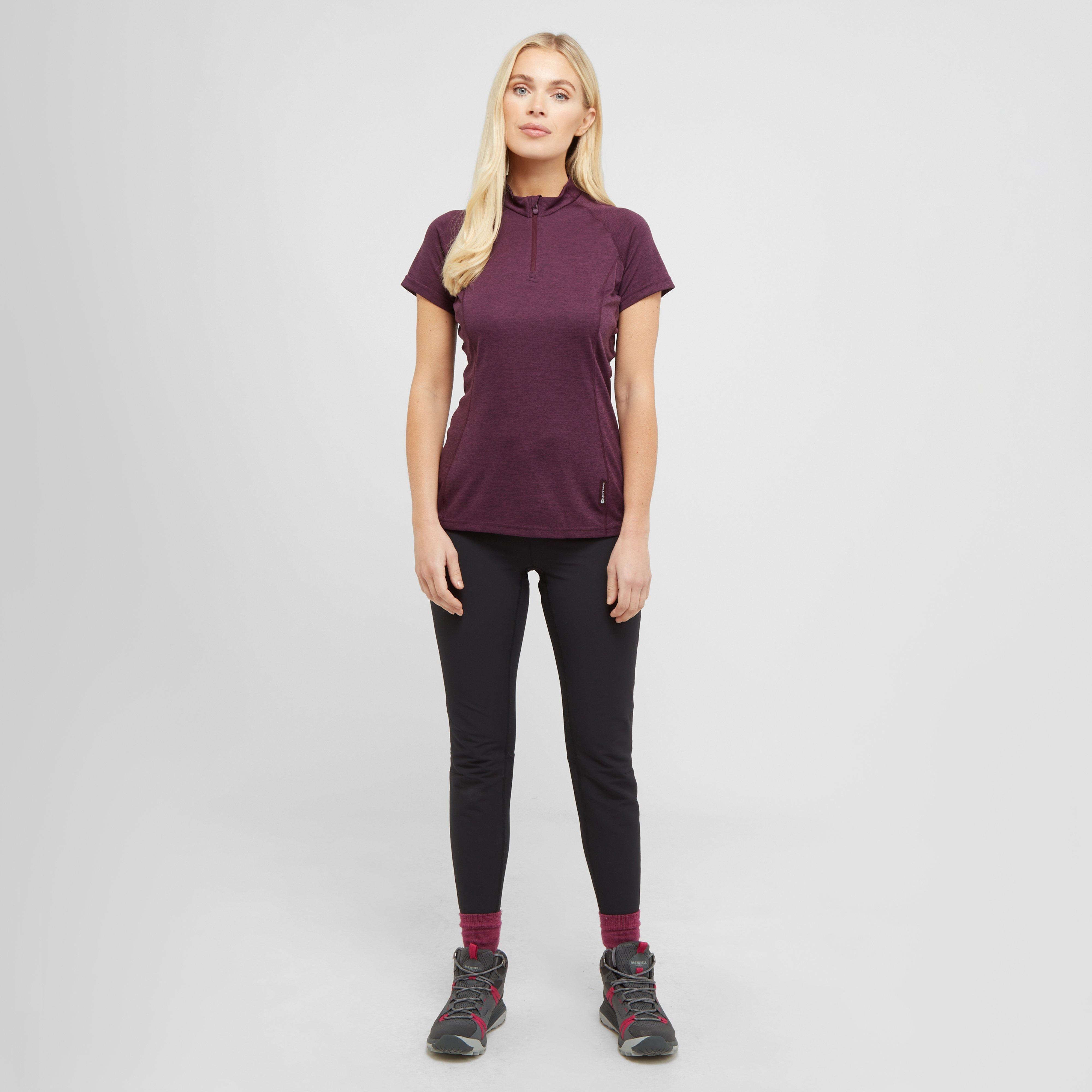 Women’s Dart Zip Neck Short Sleeve T-Shirt