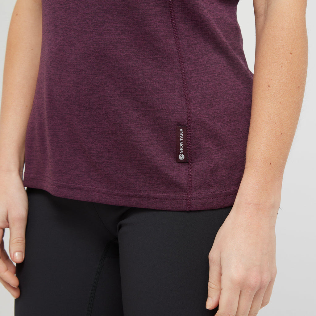 Women’s Dart Zip Neck Short Sleeve T-Shirt