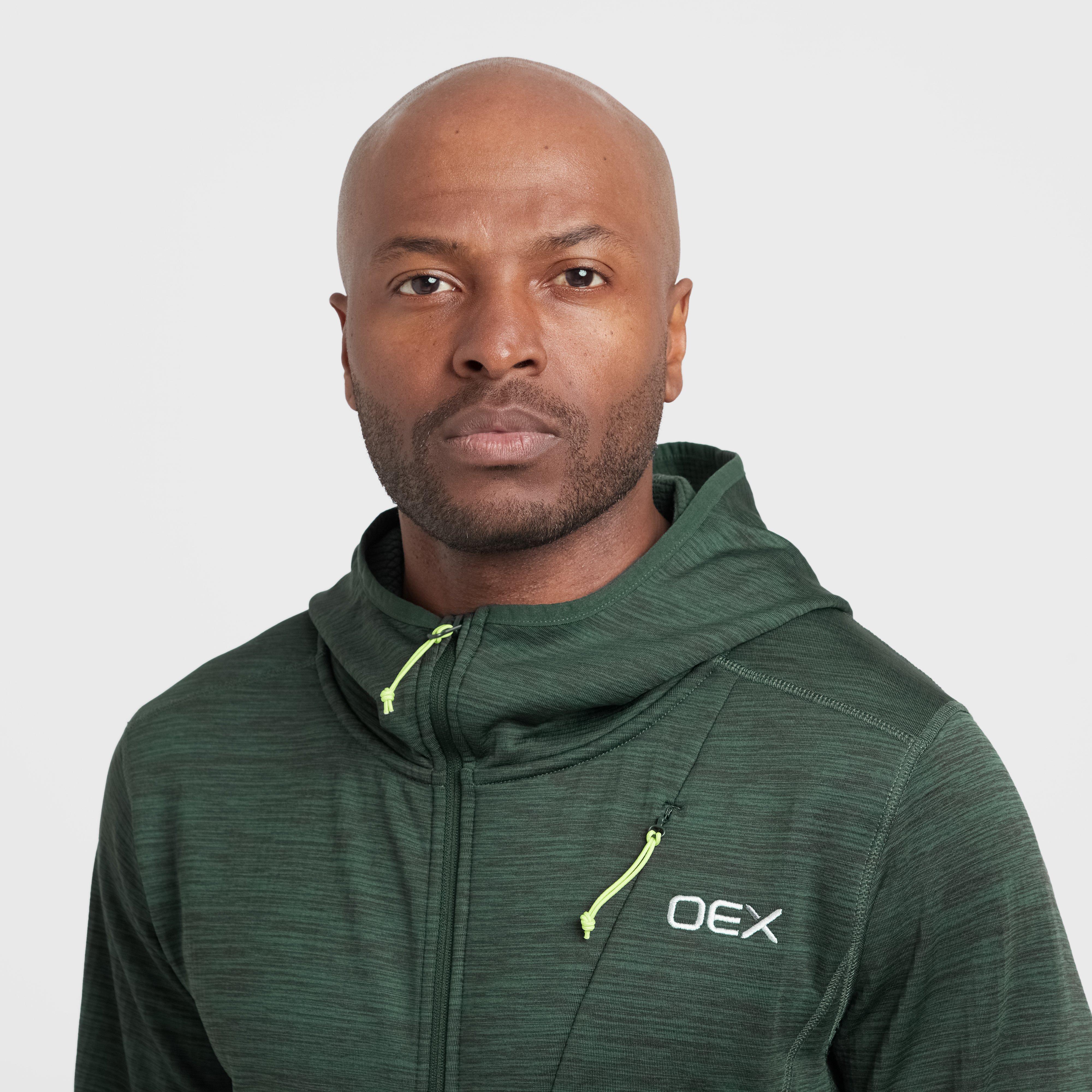 Green OEX Men's Basalt Alpine Full-Zip Fleece – Blacks
