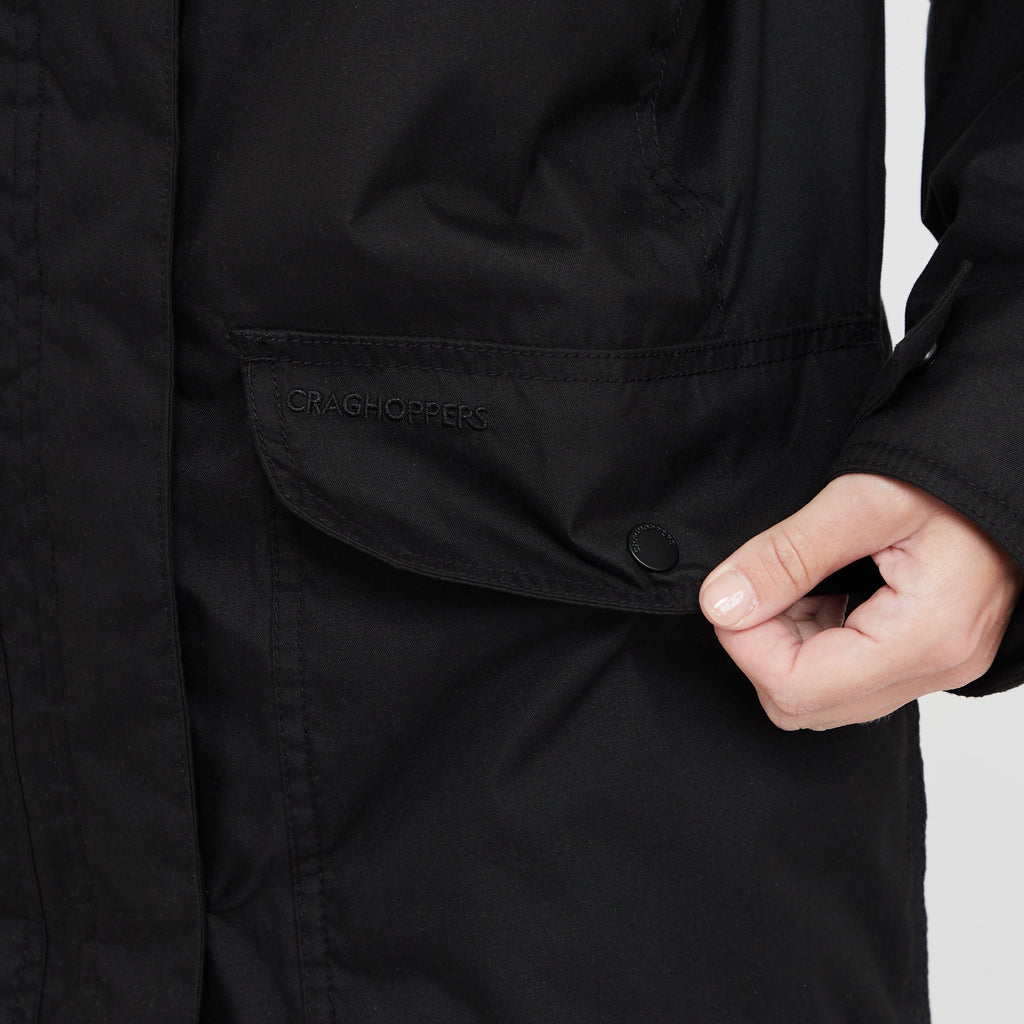 Chaqueta Impermeable Senderismo Montaña Mujer MH500 Rojo
