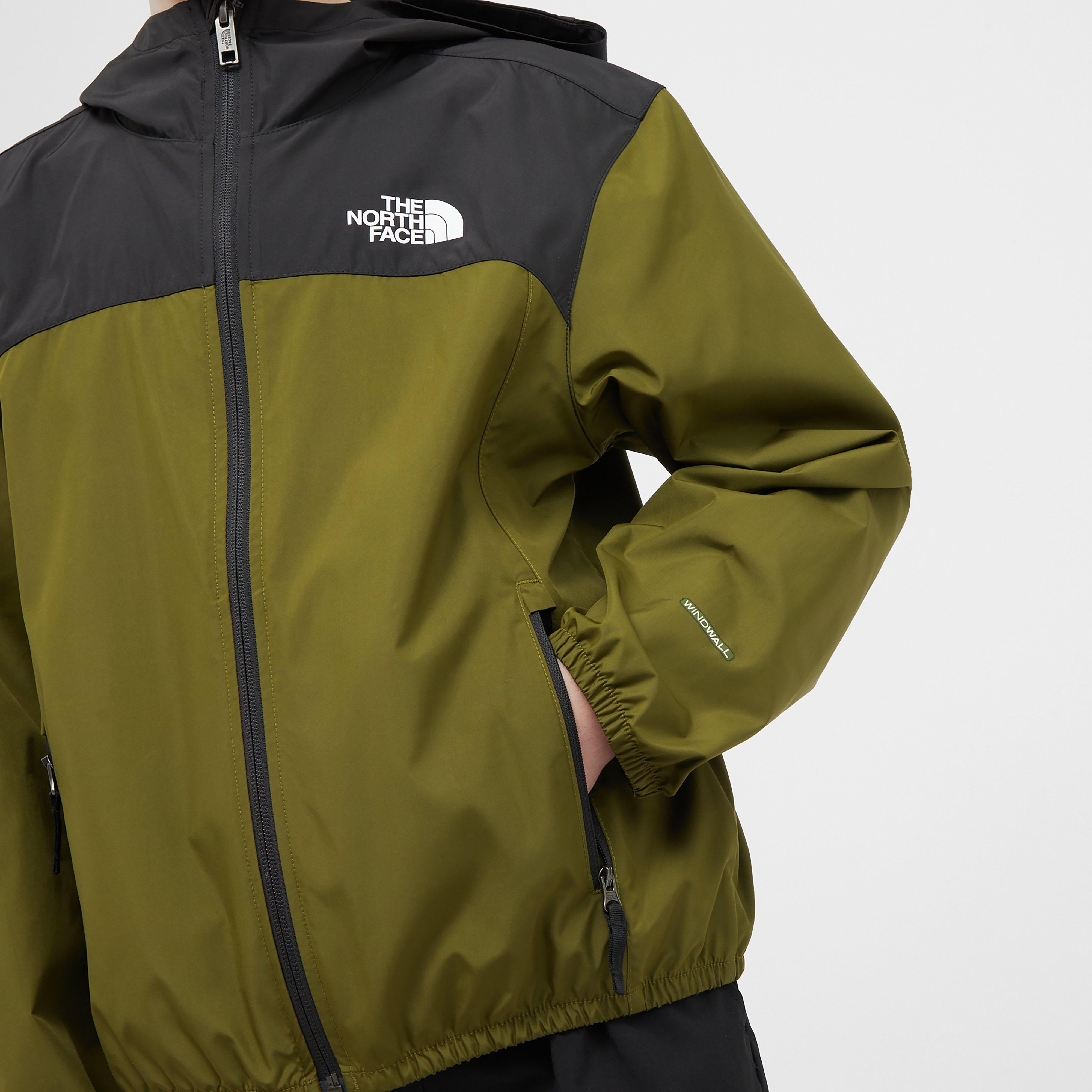 Green The North Face Kids' Never Stop Hooded Windwall™ Jacket – Blacks