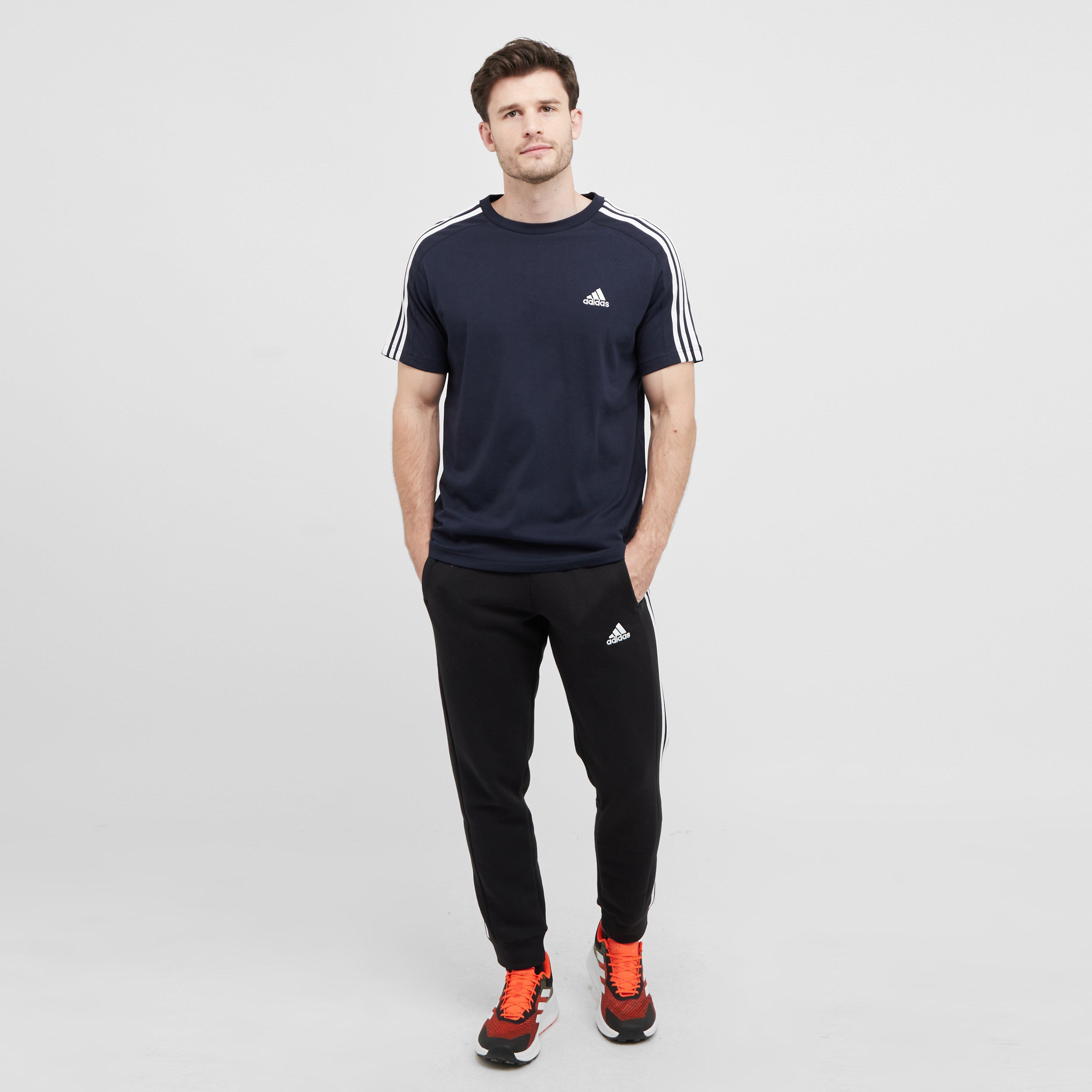 Men's Essentials Single Jersey 3-Stripes Tee