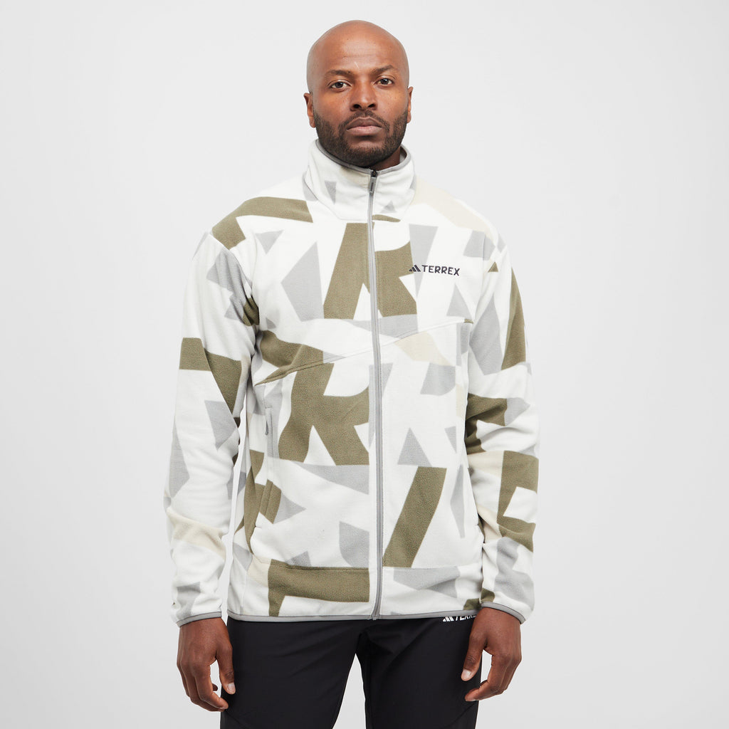 Multi Print Full Zip Fleece