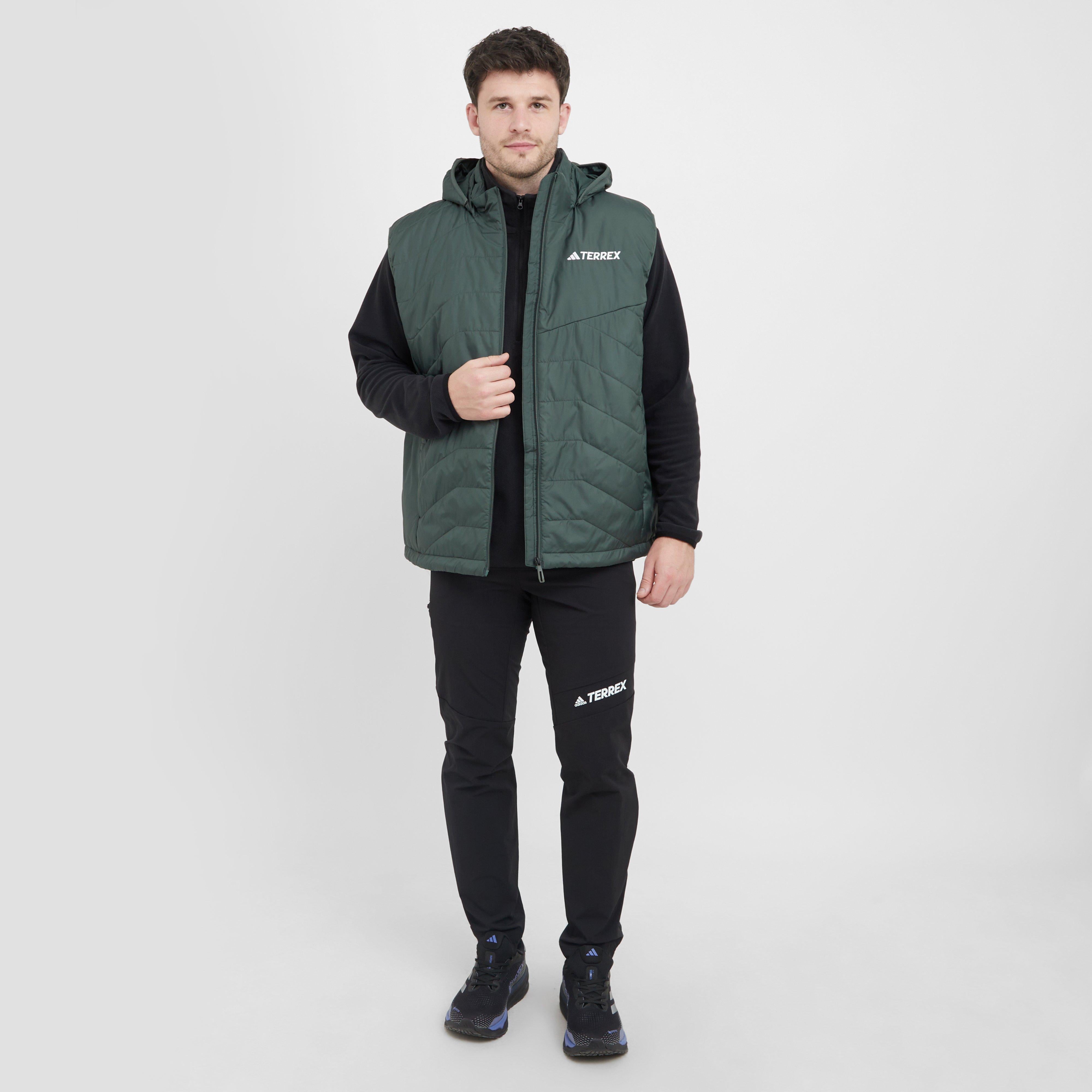 Green adidas Terrex Men's Multi Climawarm Insulated Hooded Vest
