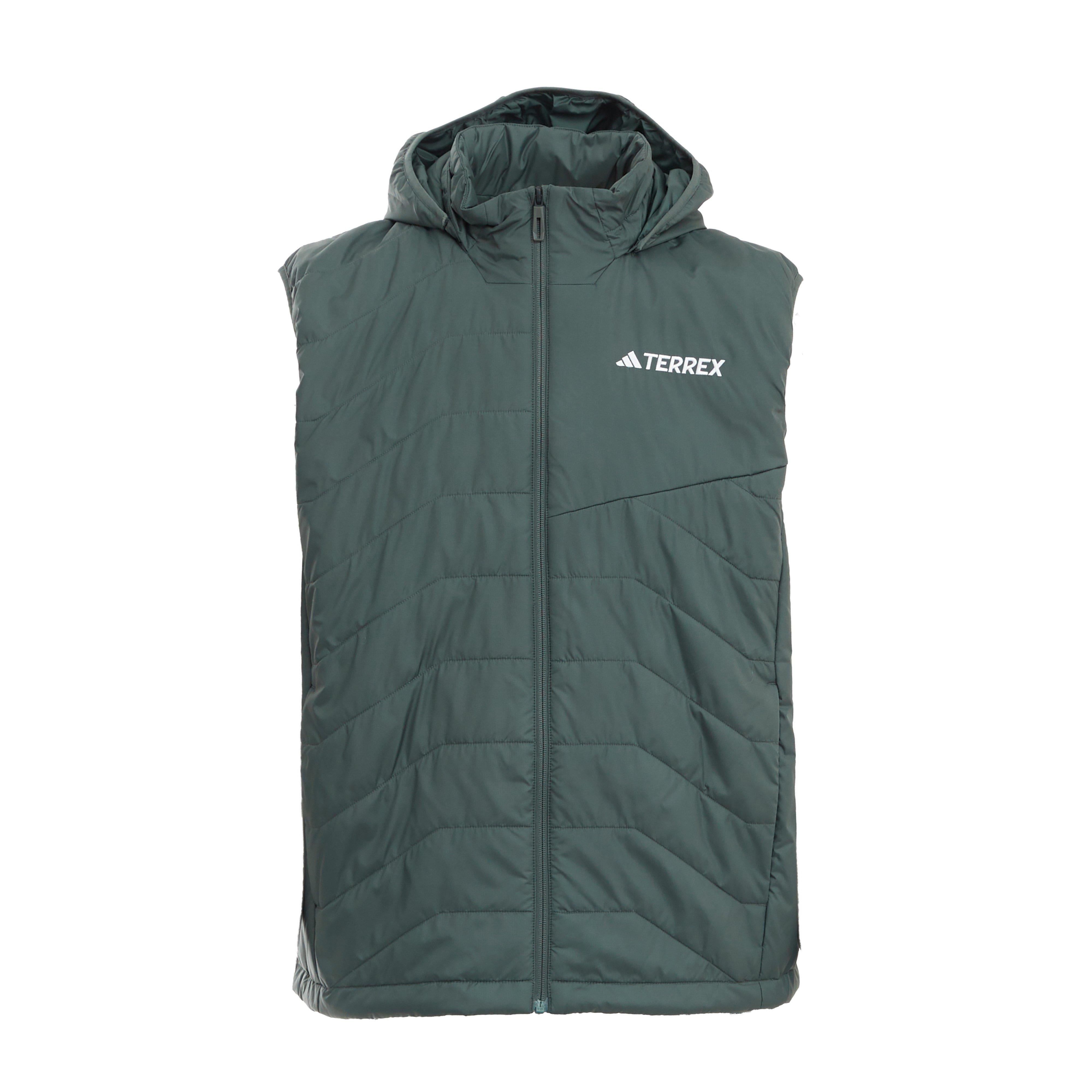 Green adidas Terrex Men's Multi Climawarm Insulated Hooded Vest
