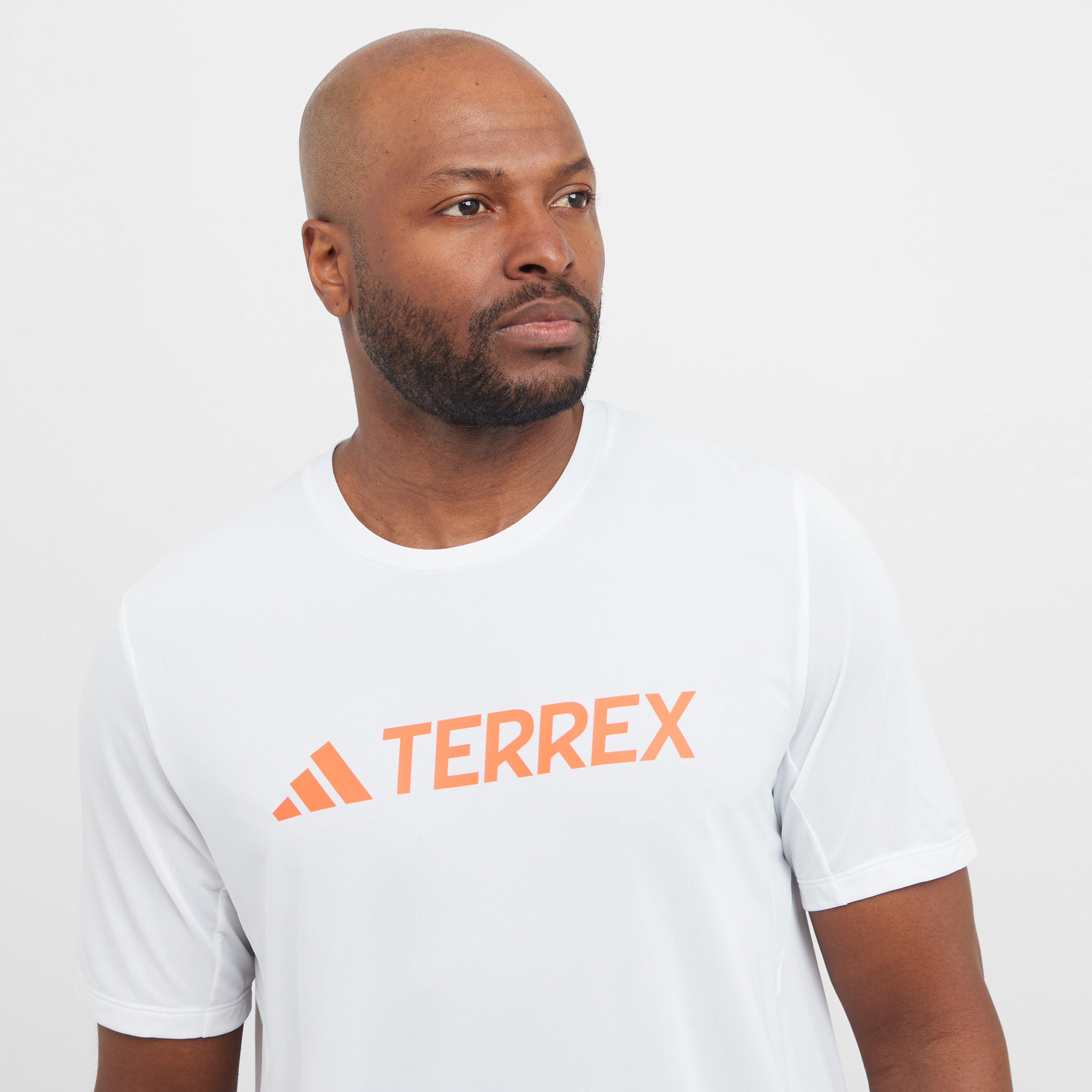 White adidas Terrex Men's Multi Climacool Logo Tech T-Shirt – Blacks