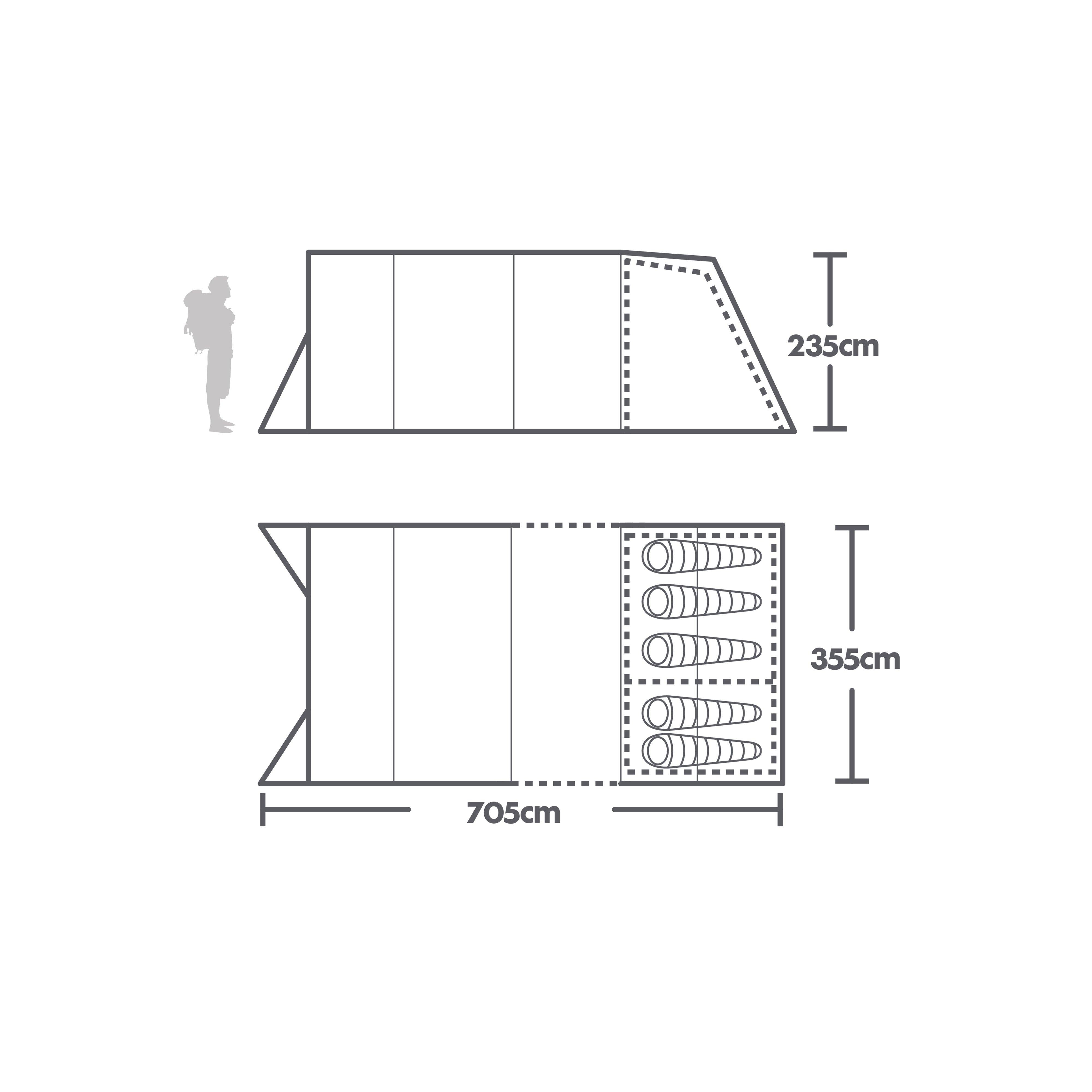 Refurbished Freedom 5 Nightfall Air Tent
