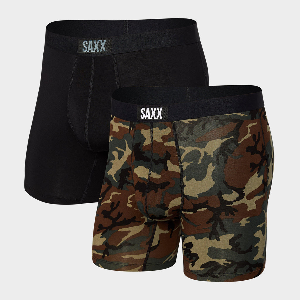 Men's Vibe Soft Boxer Shorts Pack of Two