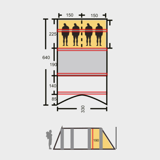 Refurbished Horizon 400 Eclipse Air Tent