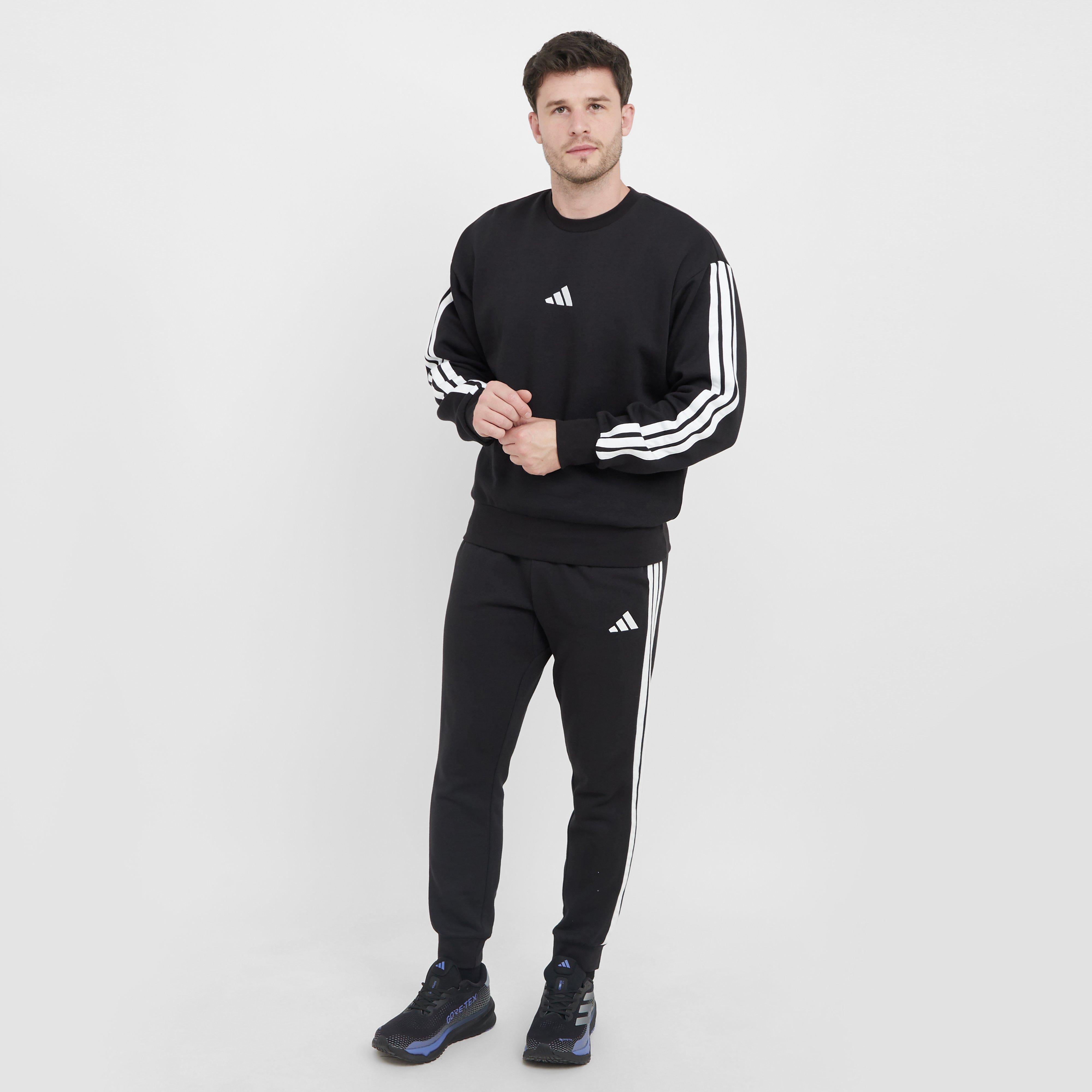 Men’s Essentials 3-Stripes Fleece Sweatshirt