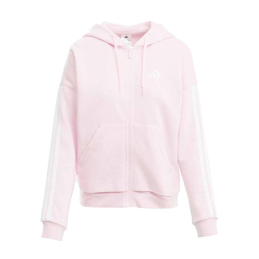 Women's Essentials 3-Stripes Full-Zip Fleece Hoodie