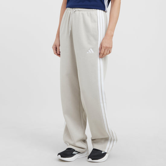 Women’s Essentials 3-Stripes Open-Hem Fleece Pants