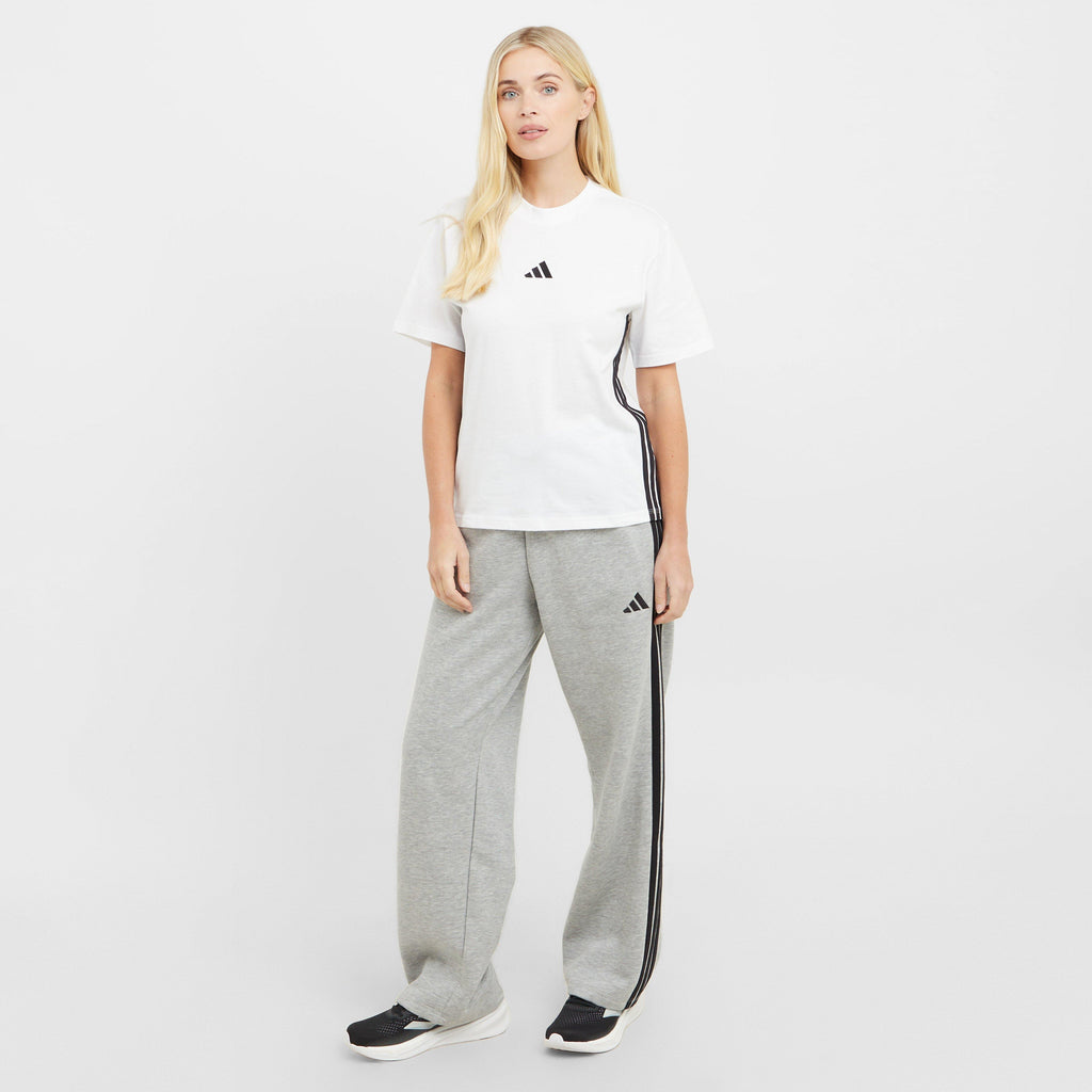 Women’s Essentials 3-Stripes Open-Hem Fleece Pants
