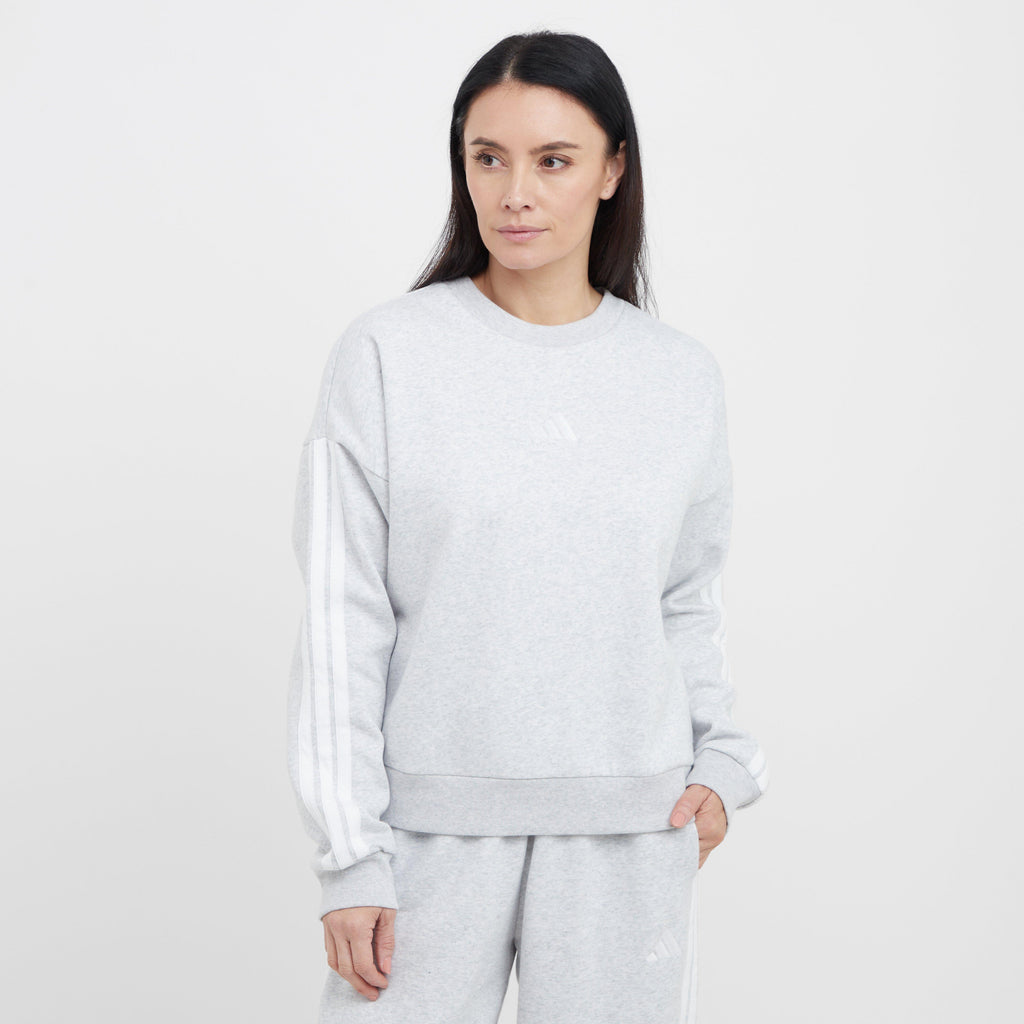 Women's Essentials 3-Stripe Fleece Sweatshirt