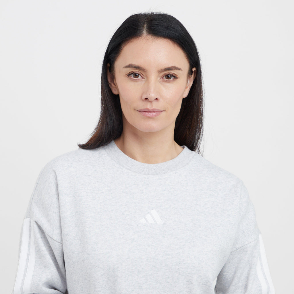 Women's Essentials 3-Stripe Fleece Sweatshirt