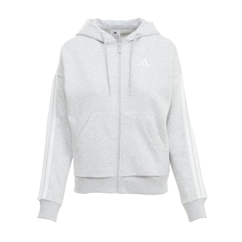 Women's Essentials 3-Stripes Full-Zip Fleece Hoodie