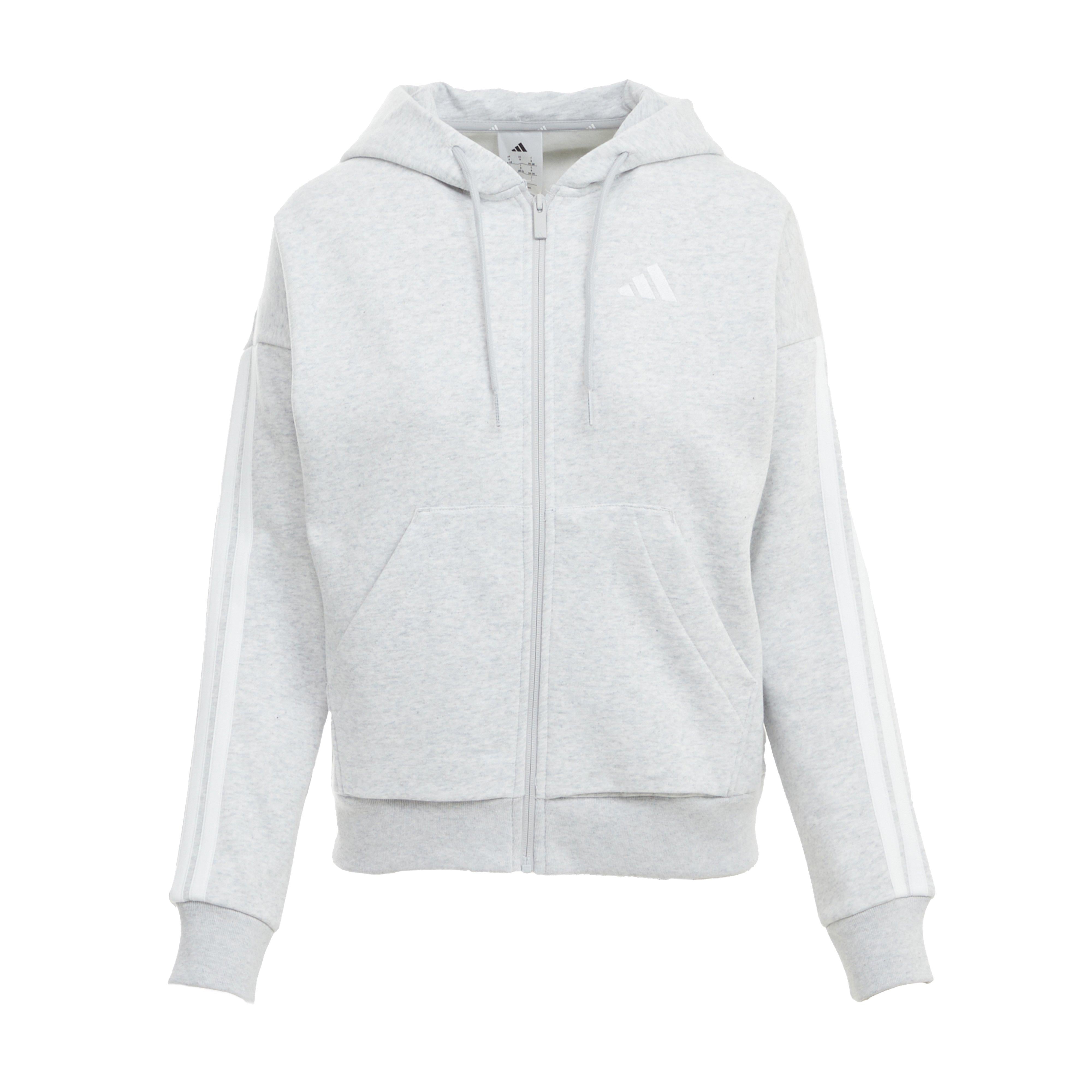 Women's Essentials 3-Stripes Full-Zip Fleece Hoodie