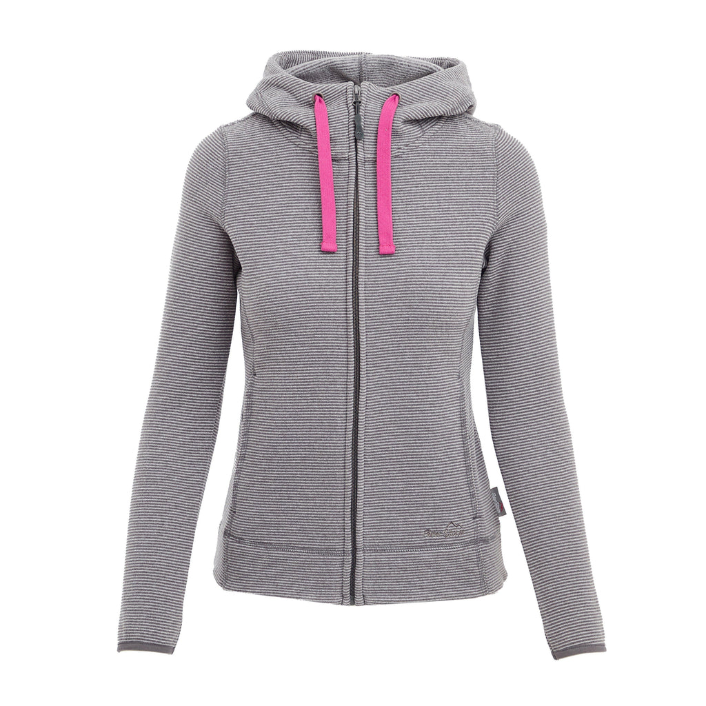 Women's Full Zip Hooded Stretch Fleece