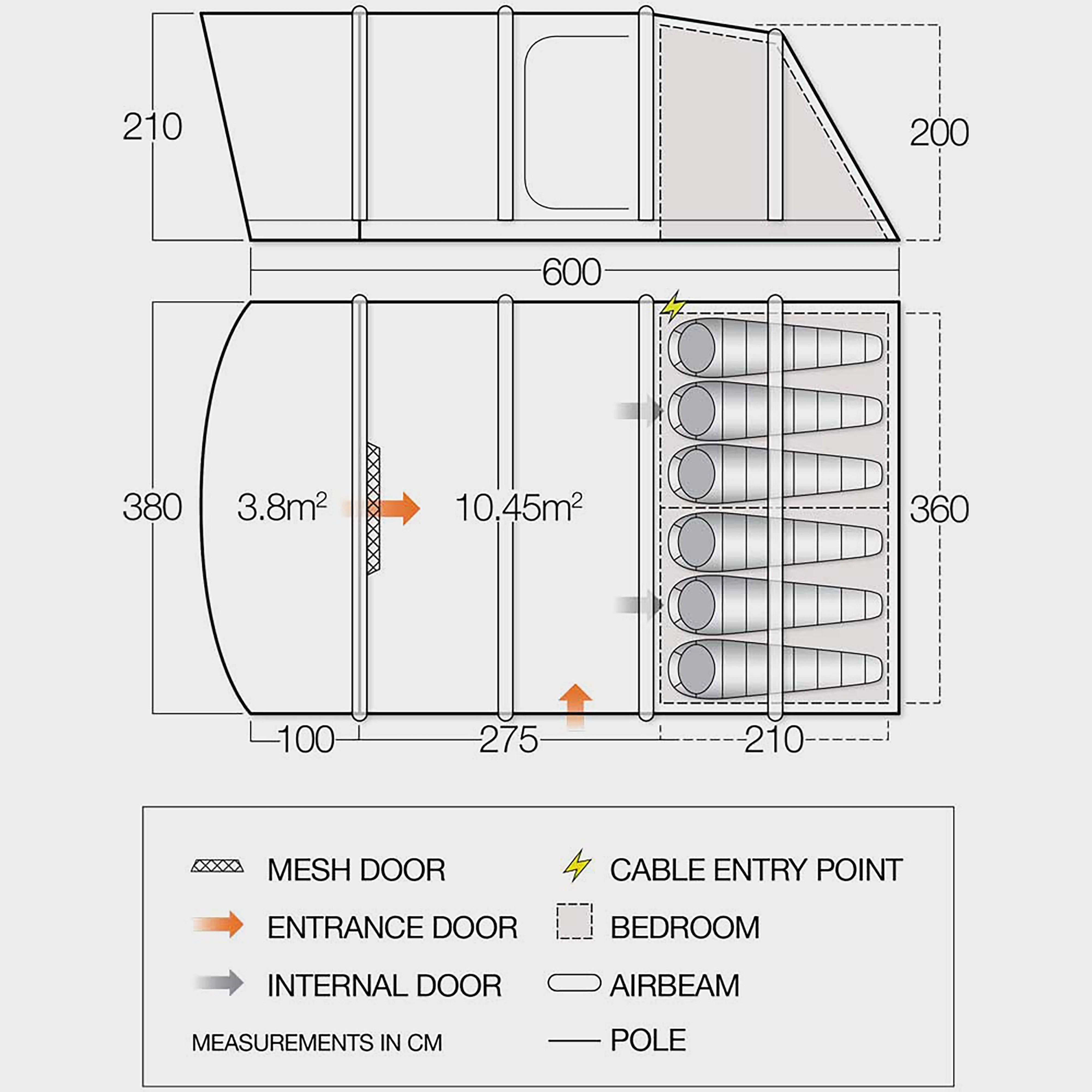 Refurbished Antrim Air 600XL Family Tent