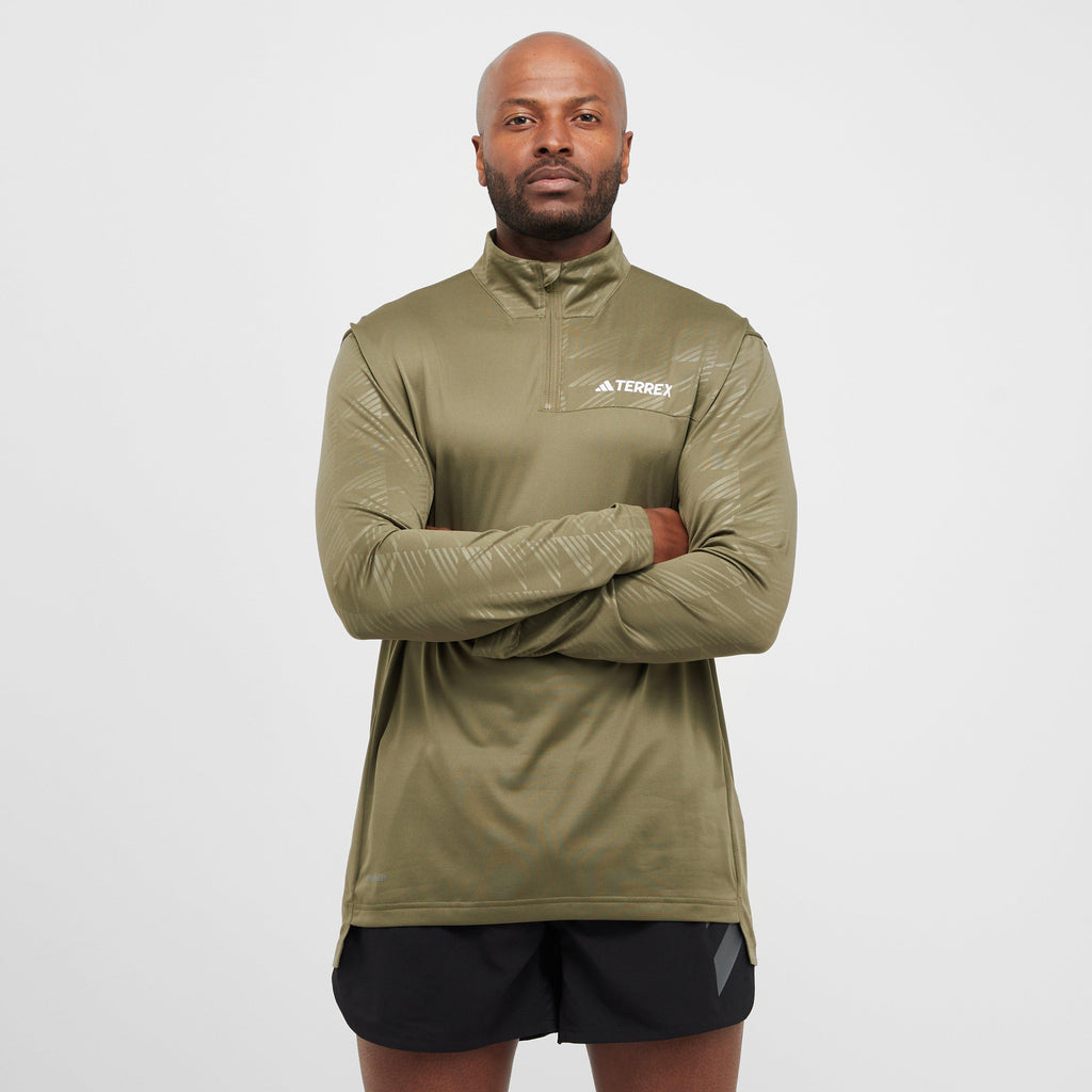 Men's Multi Half-Zip Long Sleeve Top