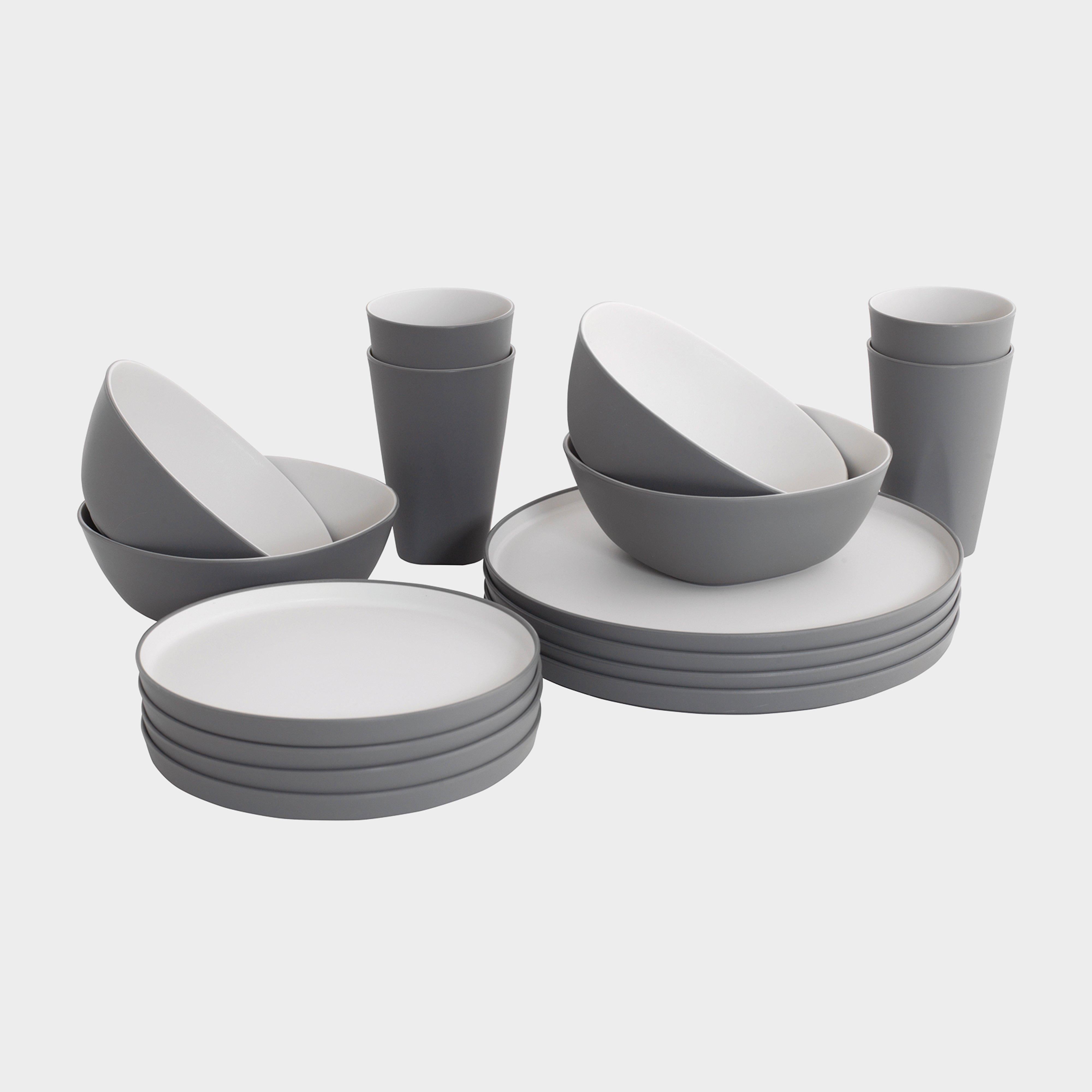 Gala 4 Person Dinner Set Grey Mist