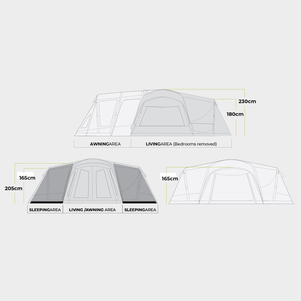 Refurbished Aerodome III Pro 8 Person Tent