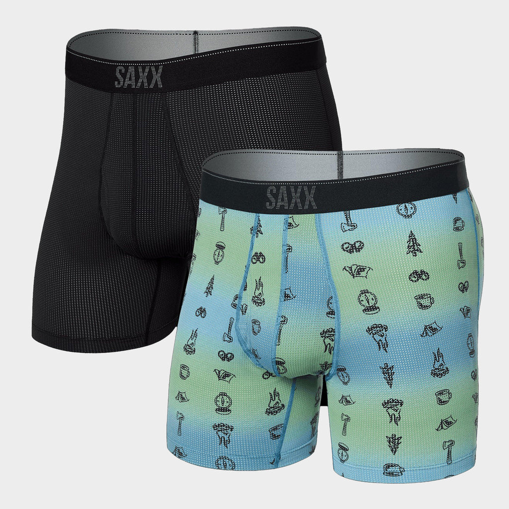 Men’s Quest Quick-Dry Mesh Boxer Briefs 2 Pack