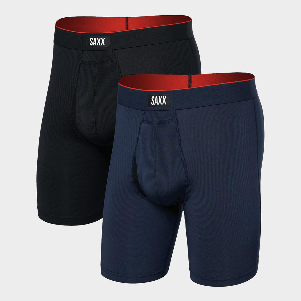 Men’s Multi-Sport Mesh Long Boxer Briefs 2 Pack
