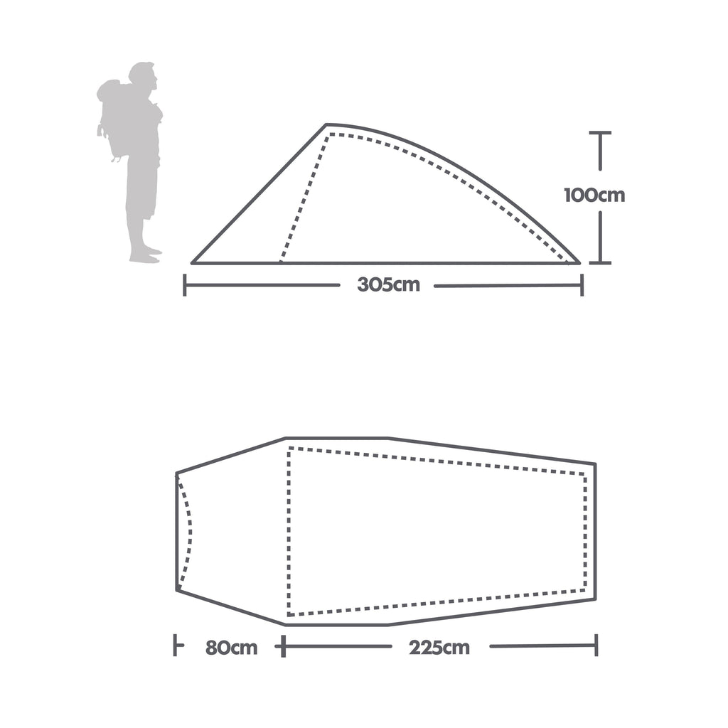 Red Berghaus Refurbished Cheviot 2 Tent – Blacks