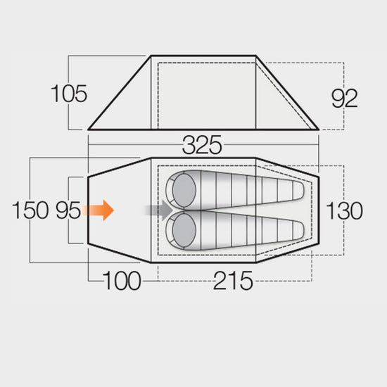 Refurbished Nova 200 Backpacking Tent (green)