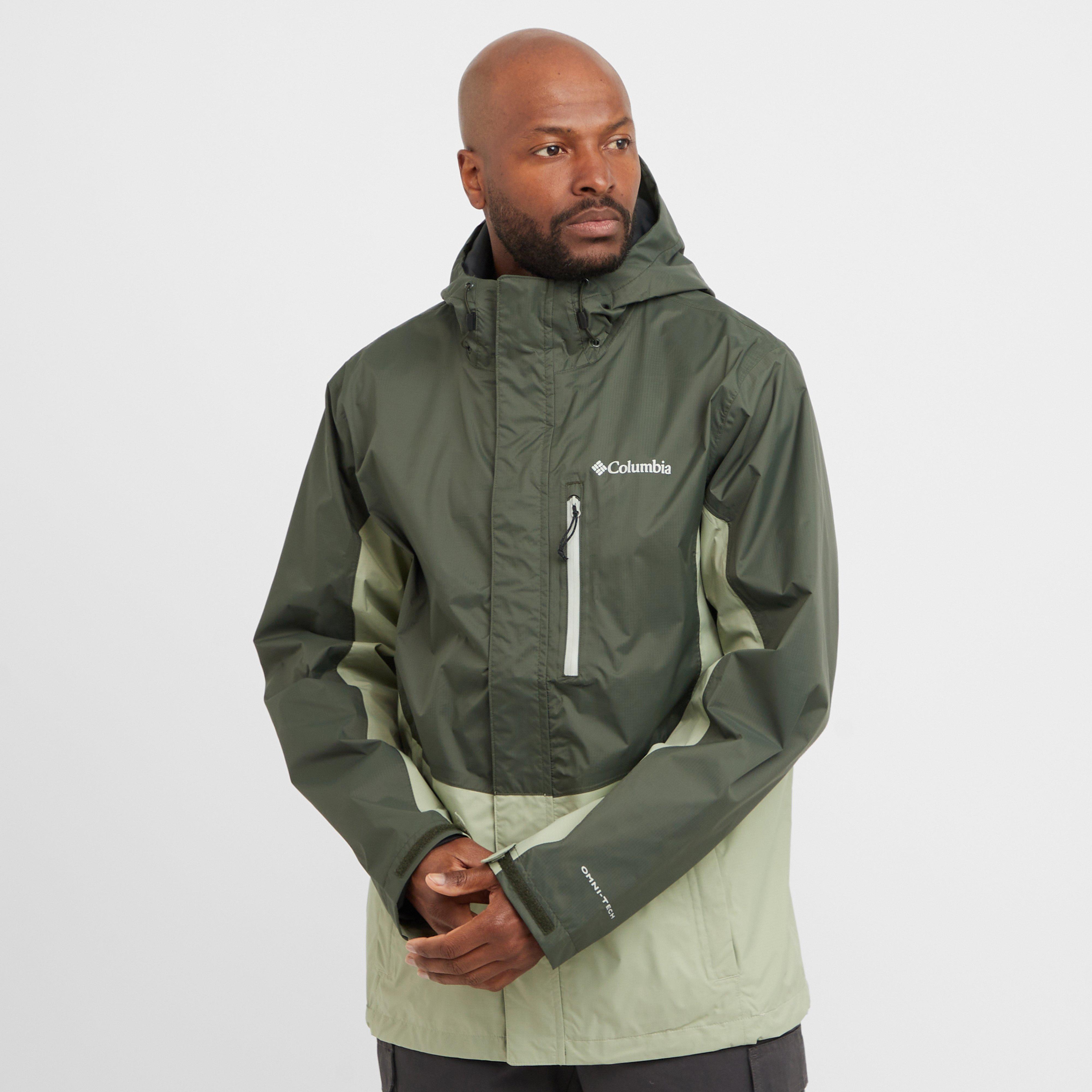 Green Columbia Men's Pouring Adventure II Waterproof Jacket – Blacks