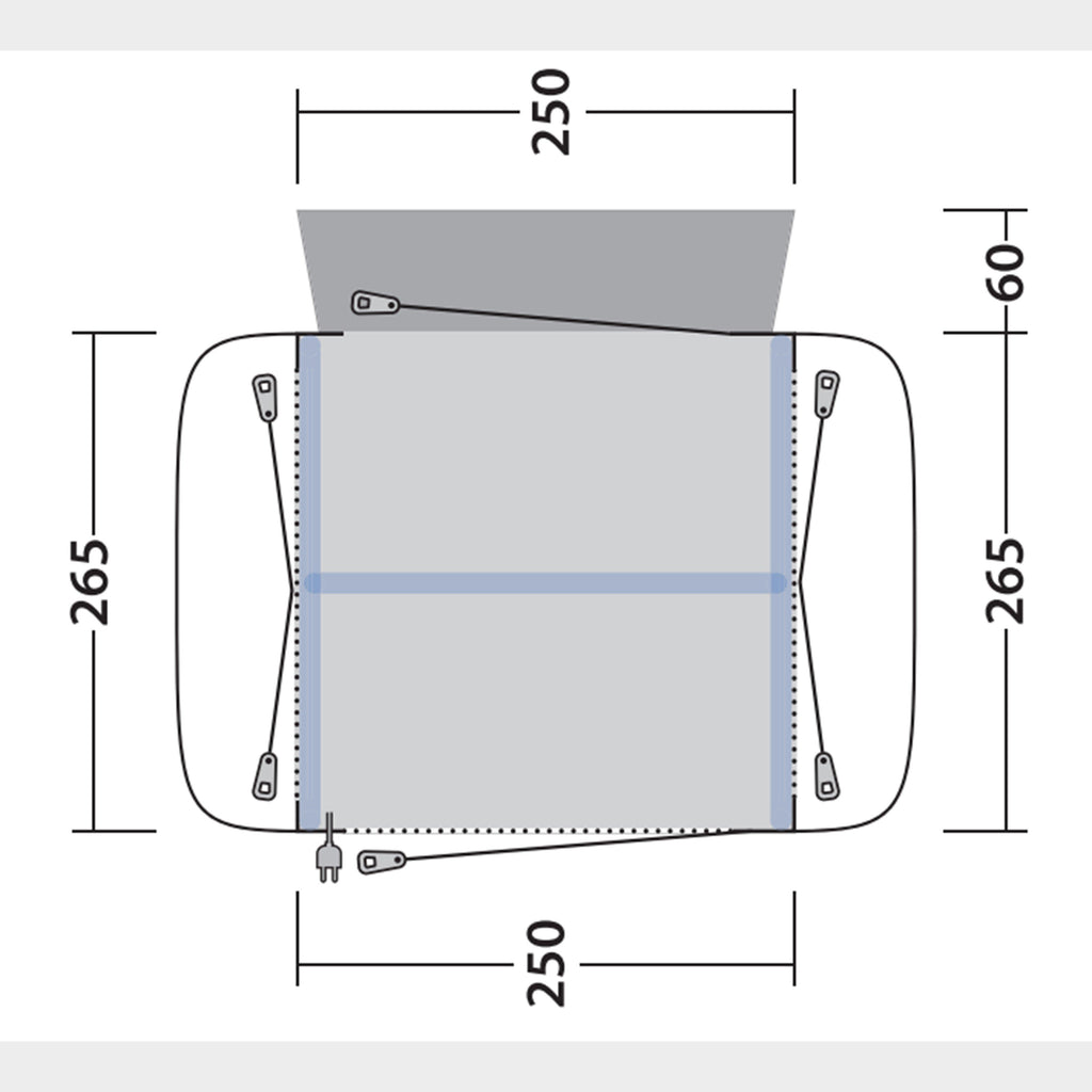 Crossville 250SA Driveaway Awning