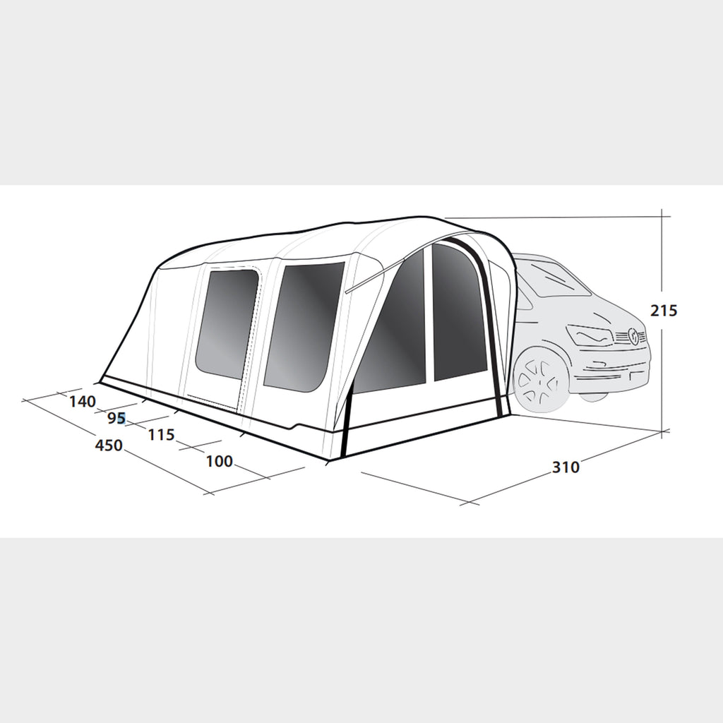 Wolfburg 450 Air Drive Away Awning