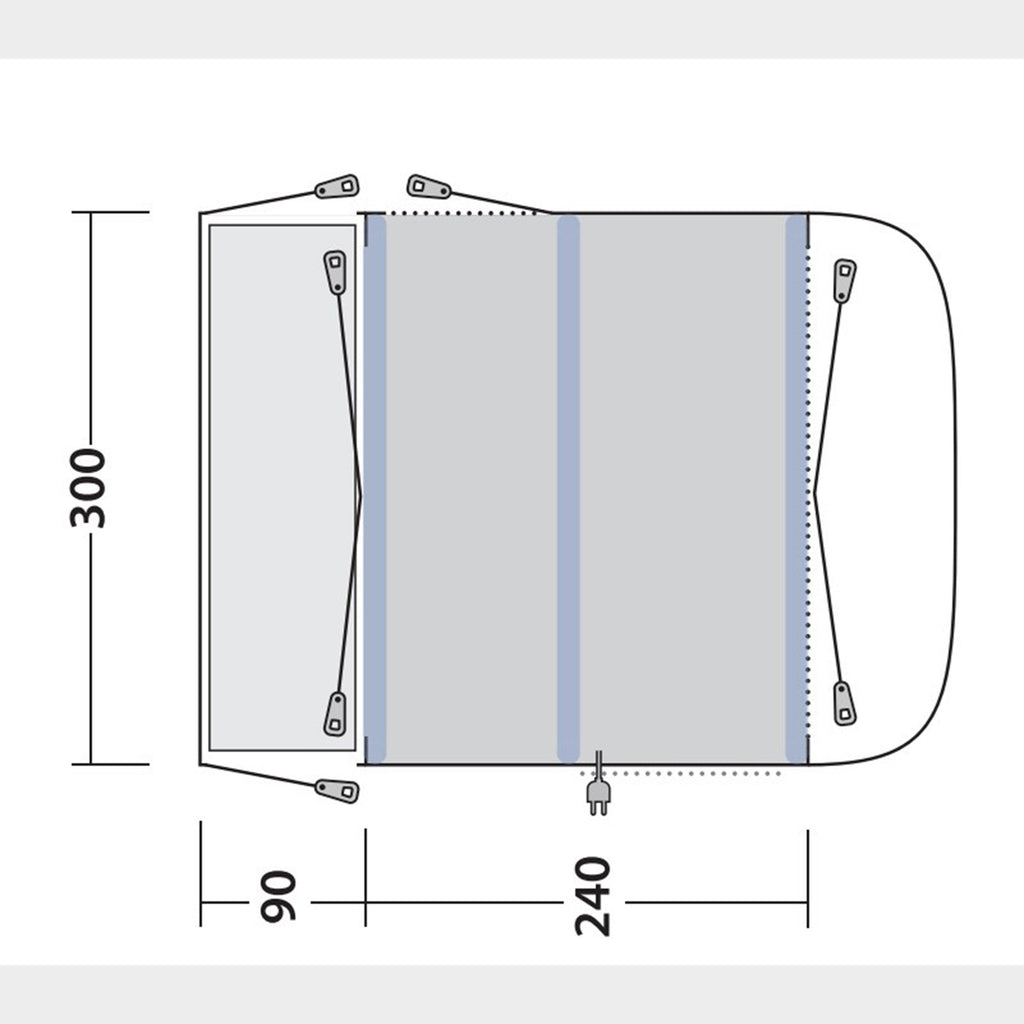 Newburg 240 Air Drive Away Awning