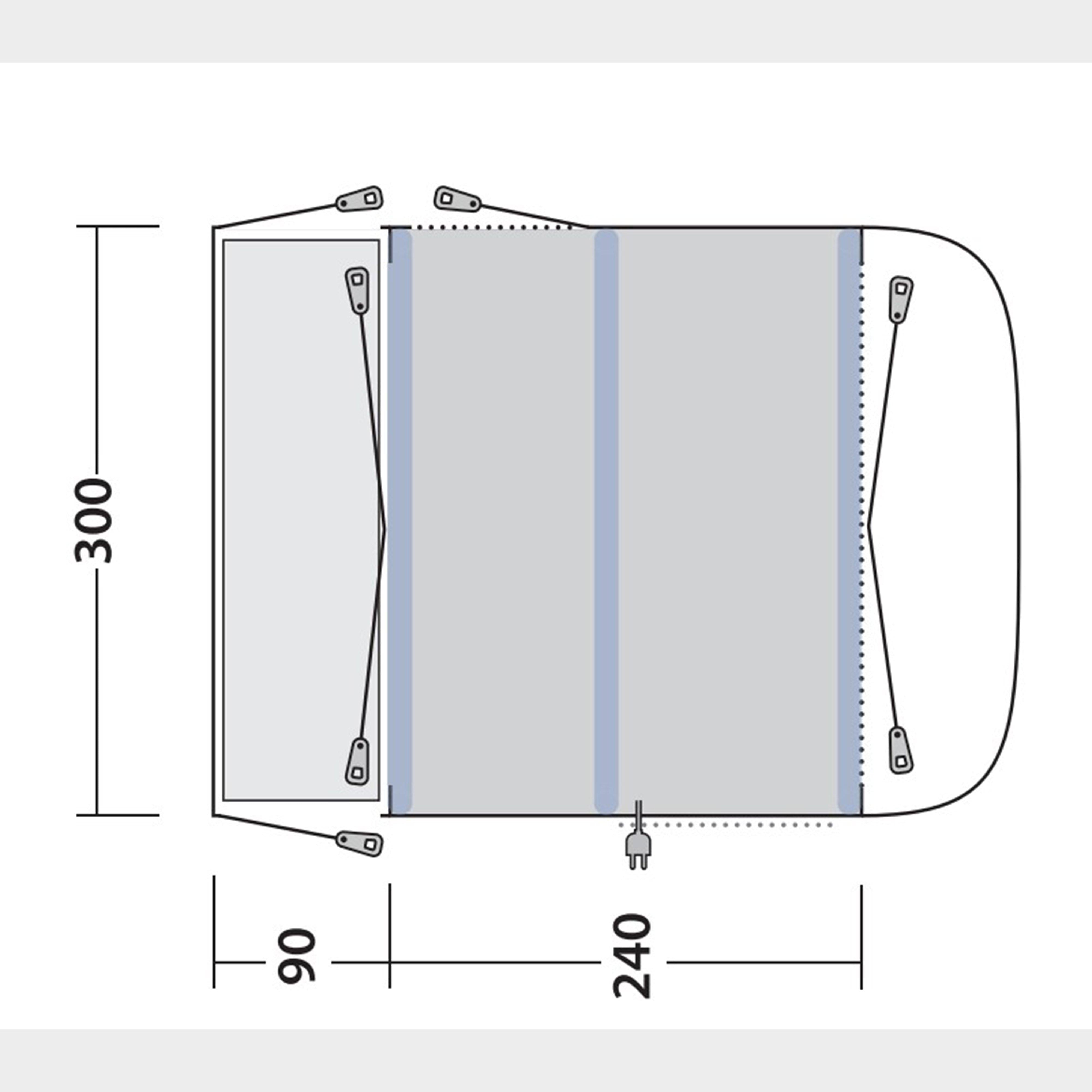 Newburg 240 Air Drive Away Awning