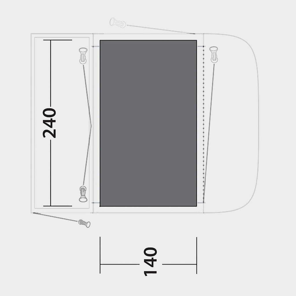 Newburg/Waystone 160 Footprint Groundsheet
