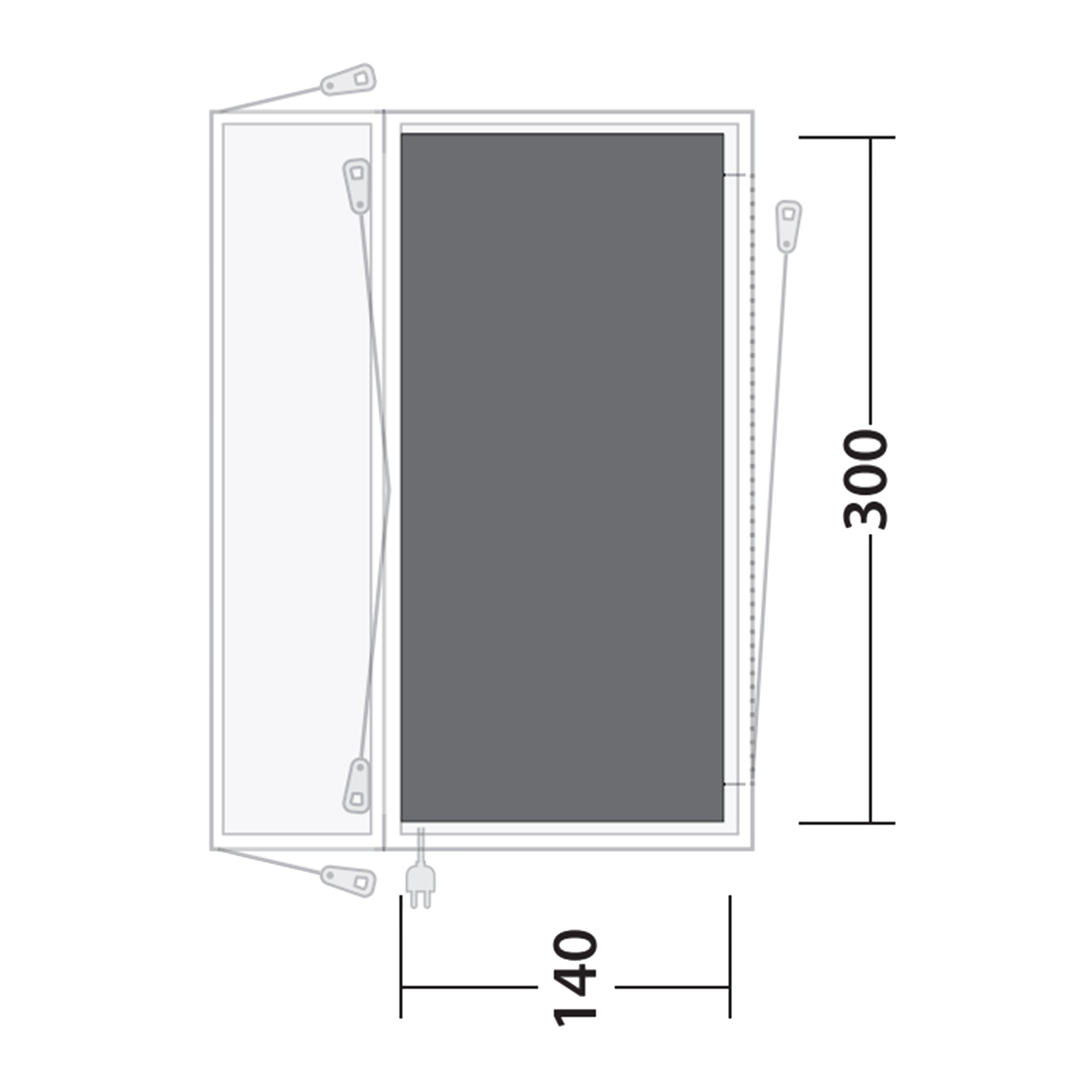 Lakecrest Awning Footprint Groundsheet - 235cm x 320cm