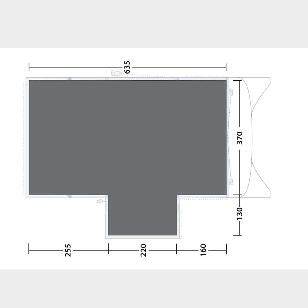 Pinedale 6PA Footprint Groundsheet 500cm x 635cm