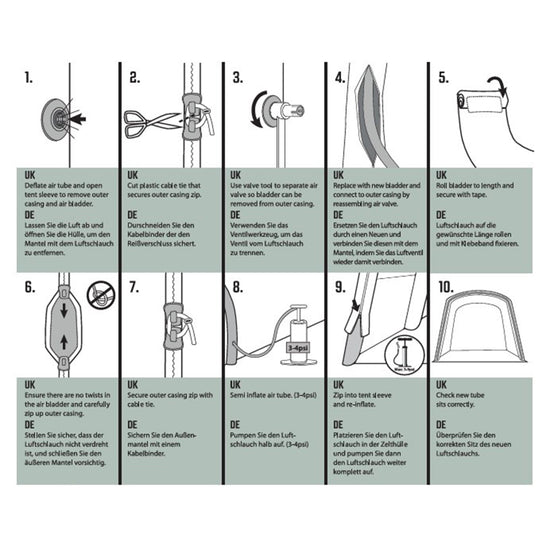 Air Tube Repair Kit - Orange B
