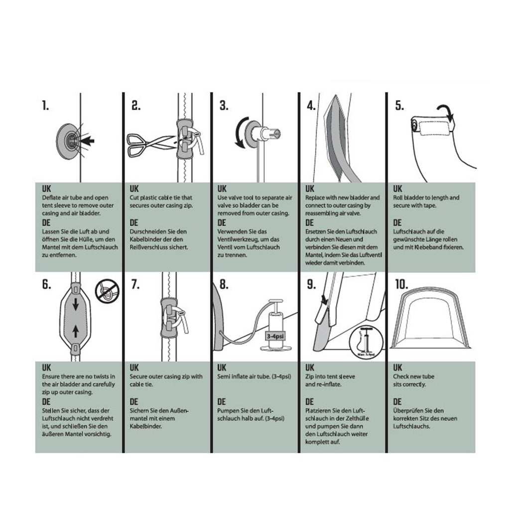 Air Tube Repair Kit - Green A