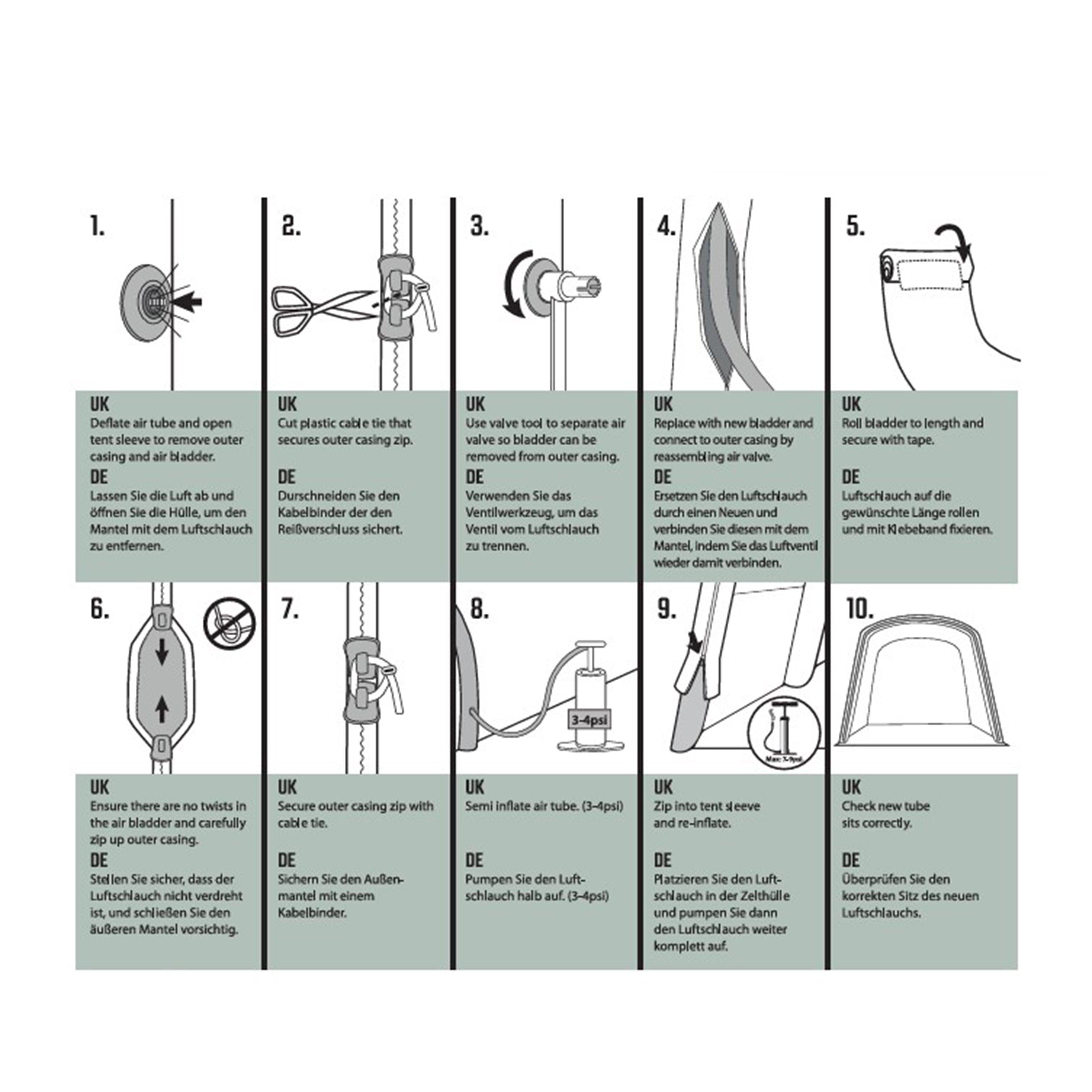 Air Tube Repair Kit - Green A