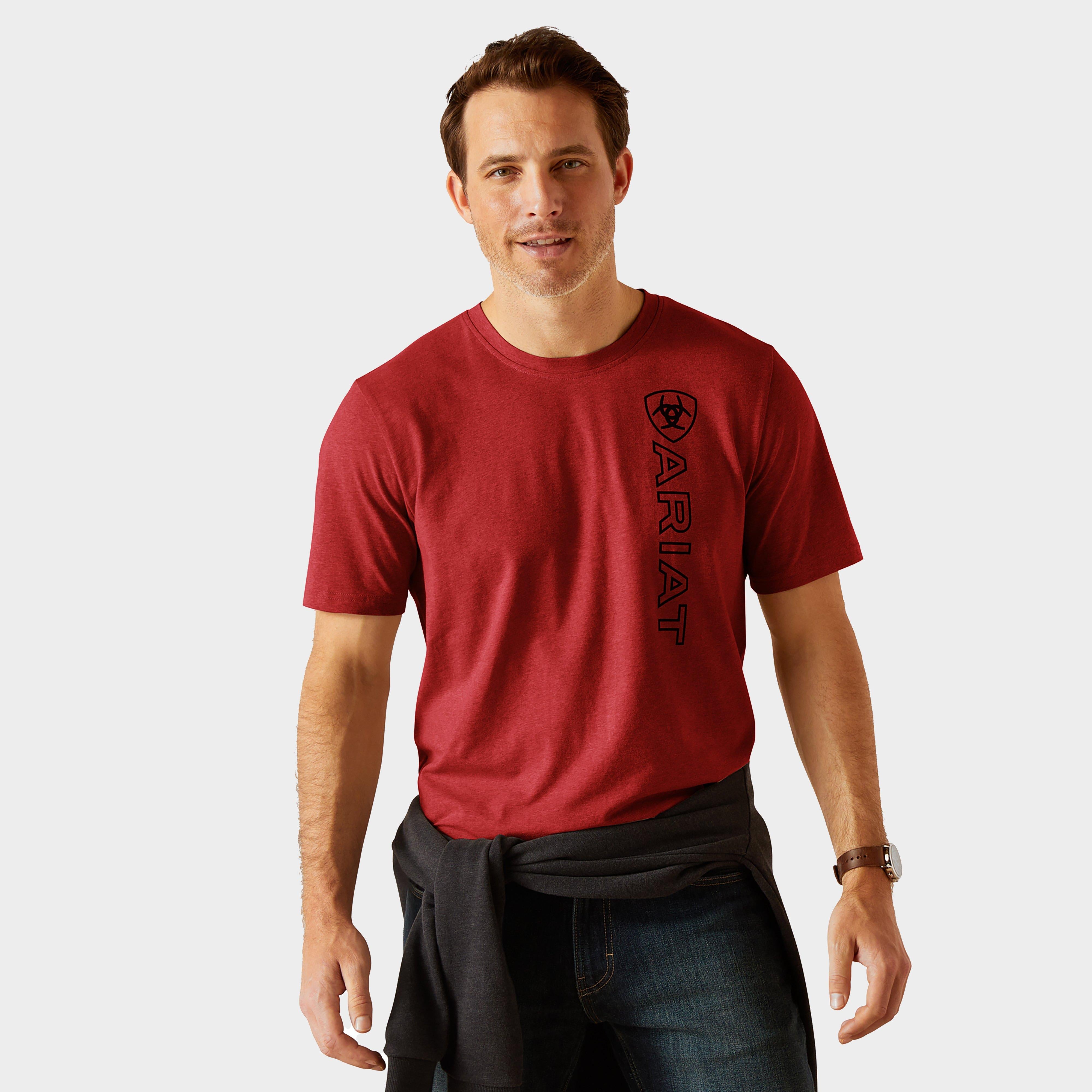 Men's Vertical Logo Short Sleeved Top
