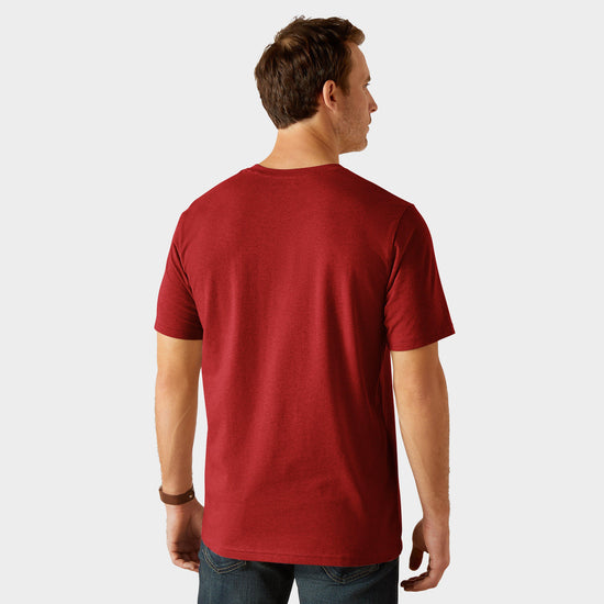 Men's Vertical Logo Short Sleeved Top