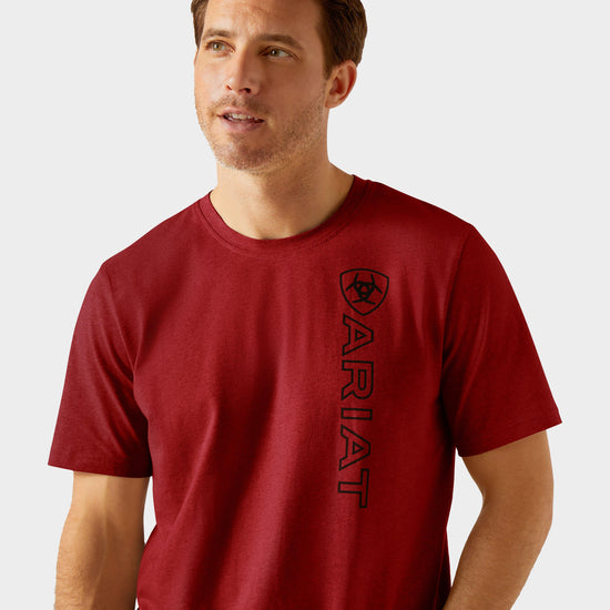 Men's Vertical Logo Short Sleeved Top